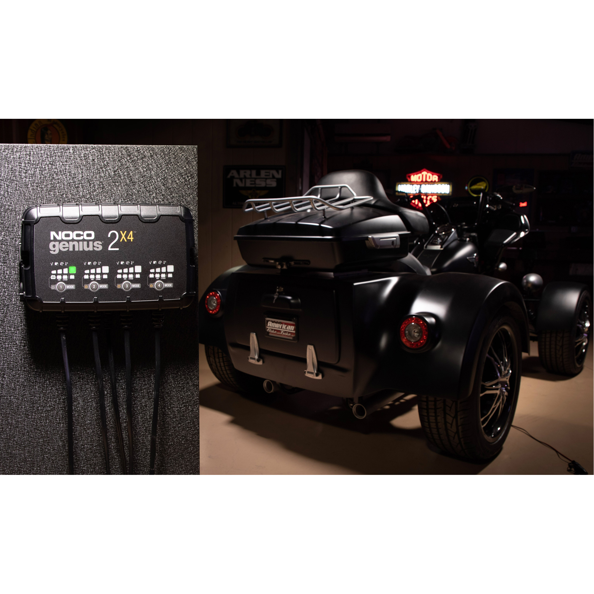 Chargeur de batterie 4 sorties de 8 A GeniusMD 2X4MC – Image 4