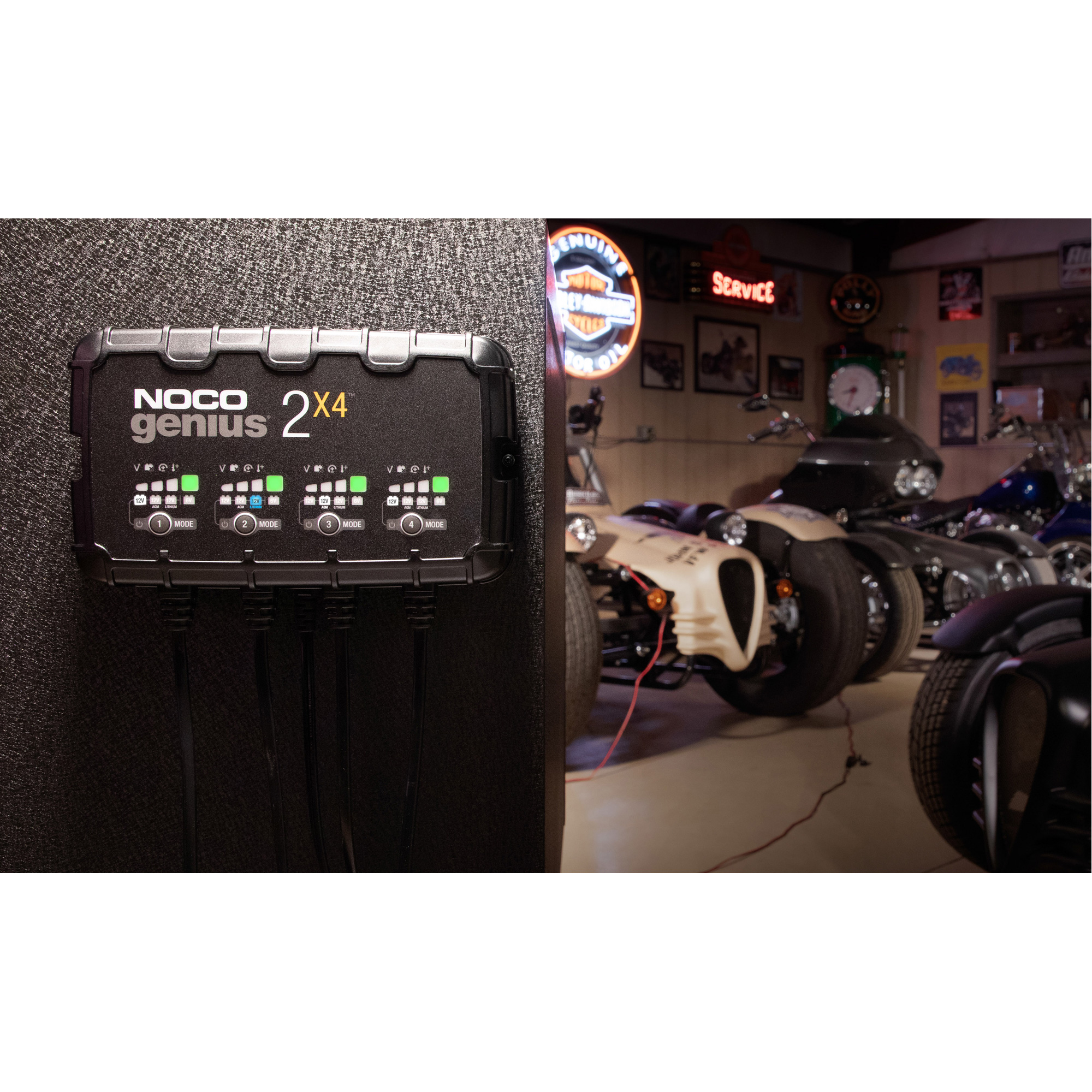 Chargeur de batterie 4 sorties de 8 A GeniusMD 2X4MC – Image 5