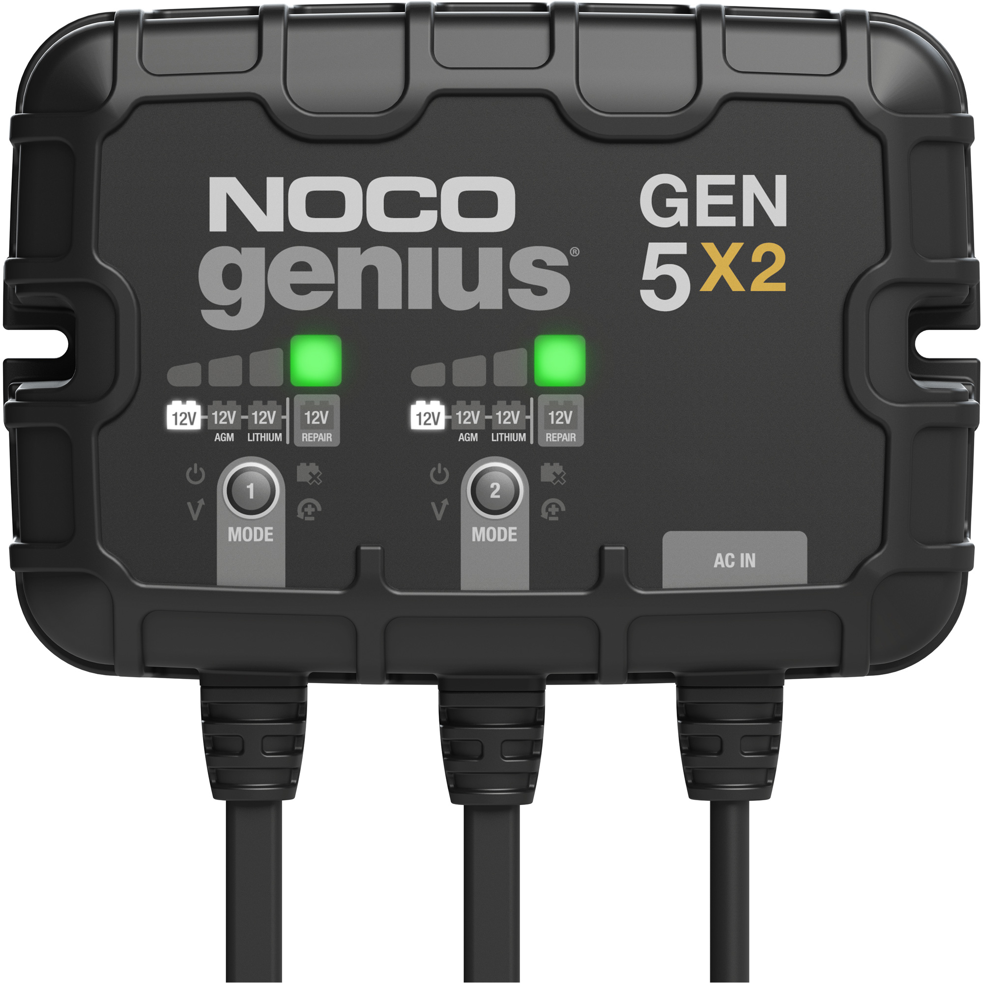 Chargeur de batterie embarqué à 2 sorties de 10 ampères Gen5X2 GeniusMD