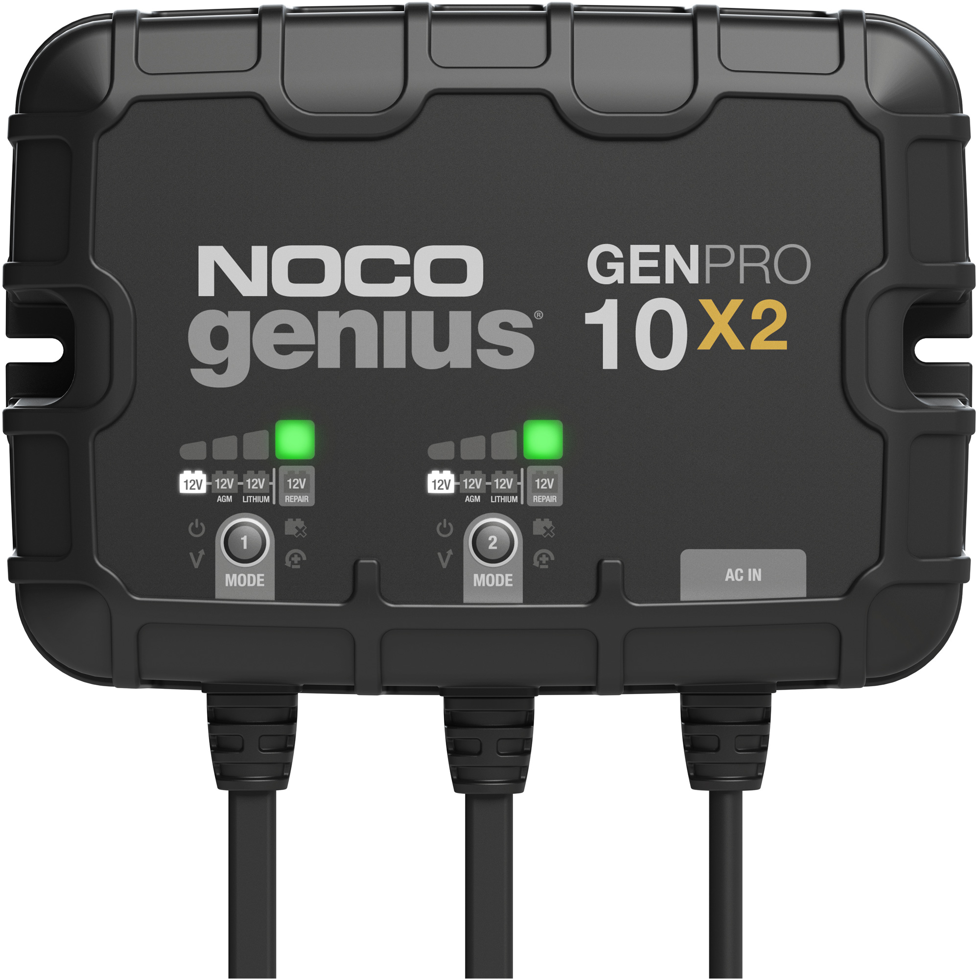 Chargeur de batterie embarqué à 2 sorties de 20 ampères GenPro10X2 GeniusMD