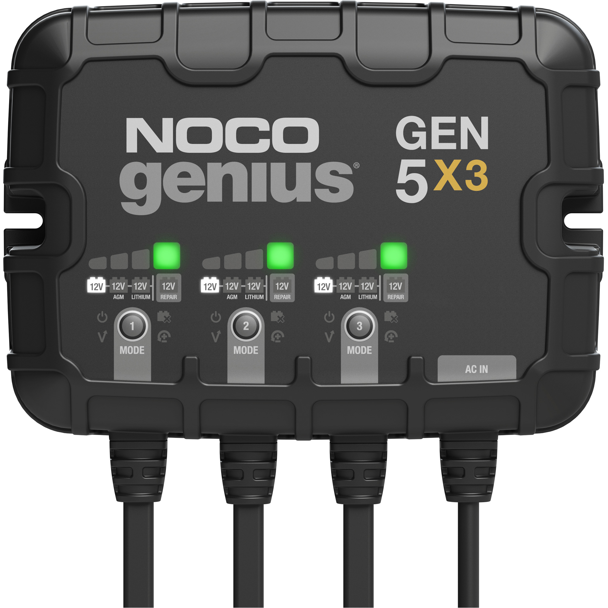 Chargeur de batterie embarqué à 3 sorties de 15 ampères Gen5X3 GeniusMD