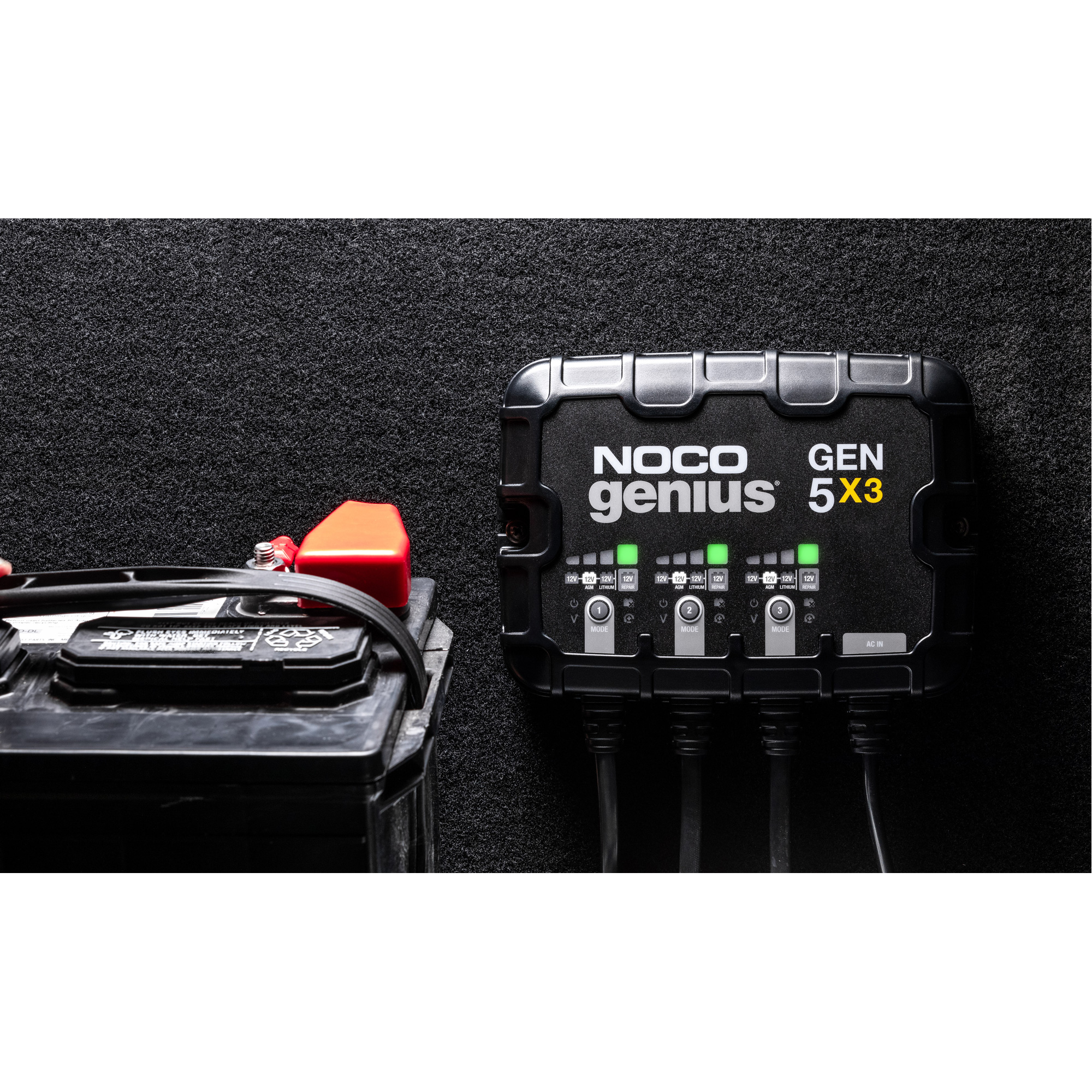 Chargeur de batterie embarqué à 3 sorties de 15 ampères Gen5X3 GeniusMD – Image 4
