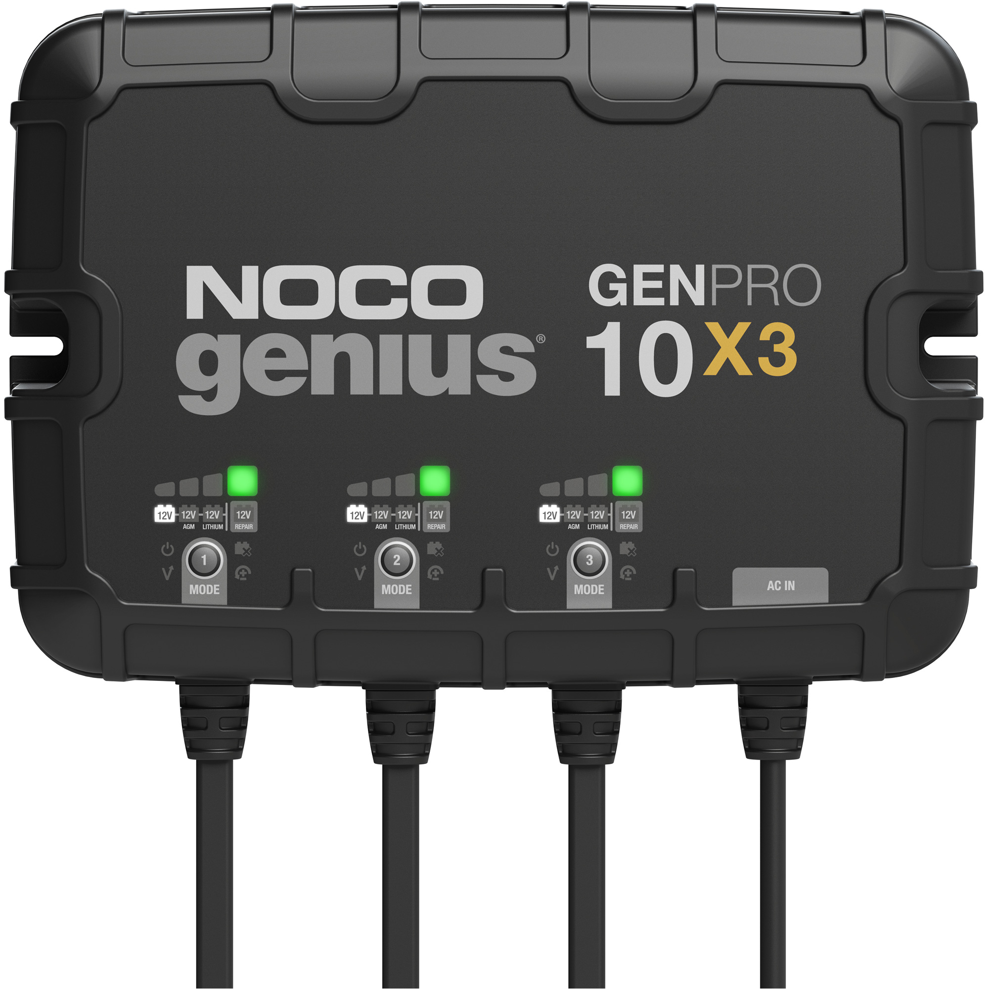 Chargeur de batterie embarqué à 3 sorties de 30 ampères GenPro10X3 GeniusMD