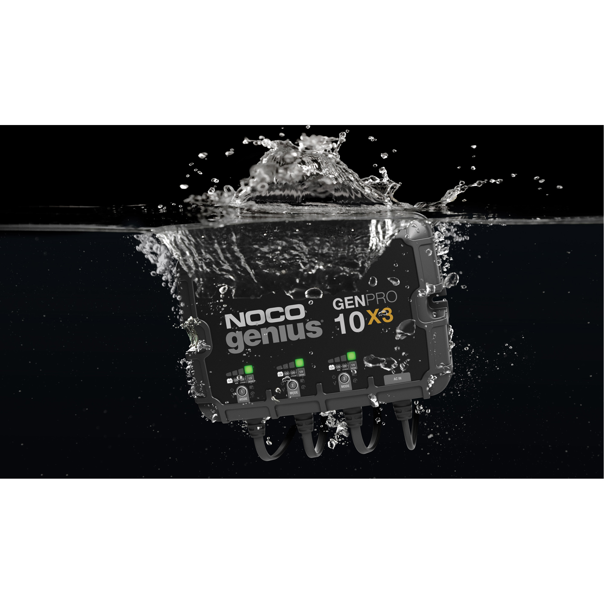 Chargeur de batterie embarqué à 3 sorties de 30 ampères GenPro10X3 GeniusMD – Image 3