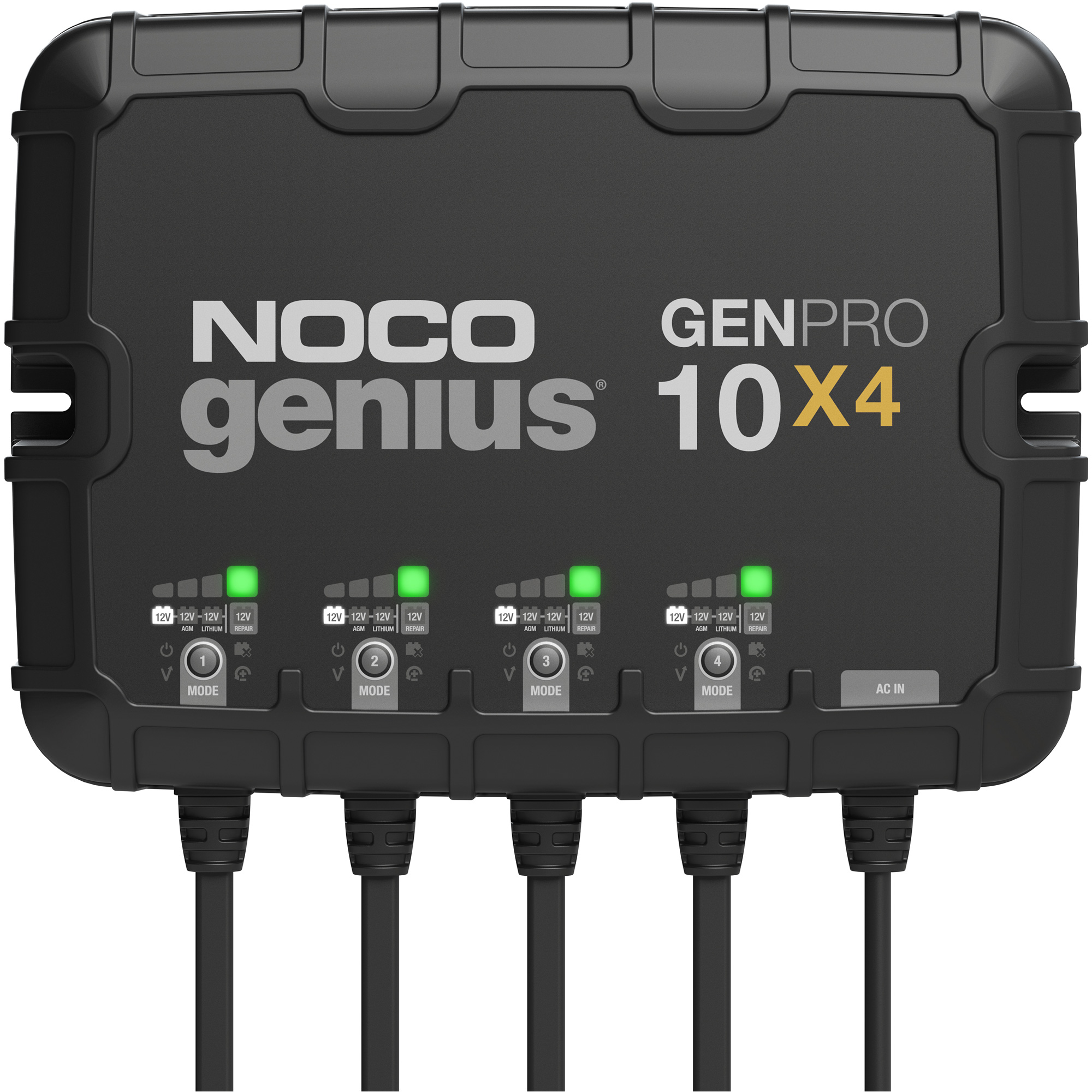 Chargeur de batterie embarqué à 4 sorties de 40 ampères GenPro10X4 GeniusMD