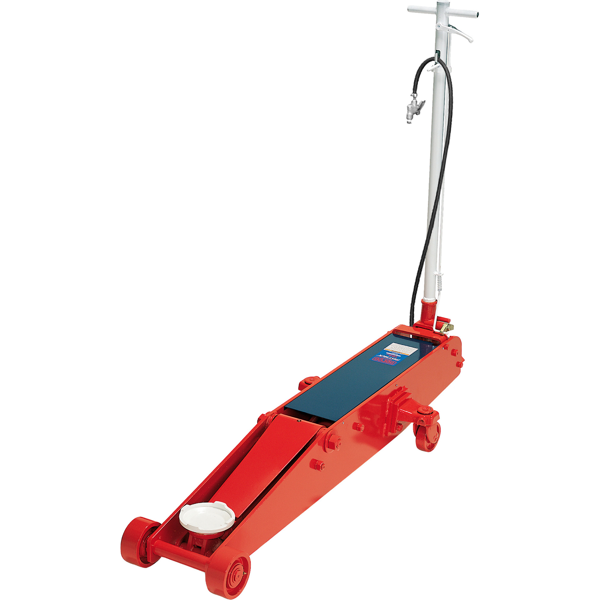 Cric de plancher, 10 tonne(s) Capacité, 6-1/8" Abaissée, 27-1/4" Élevée, Air comprimé/hydraulique