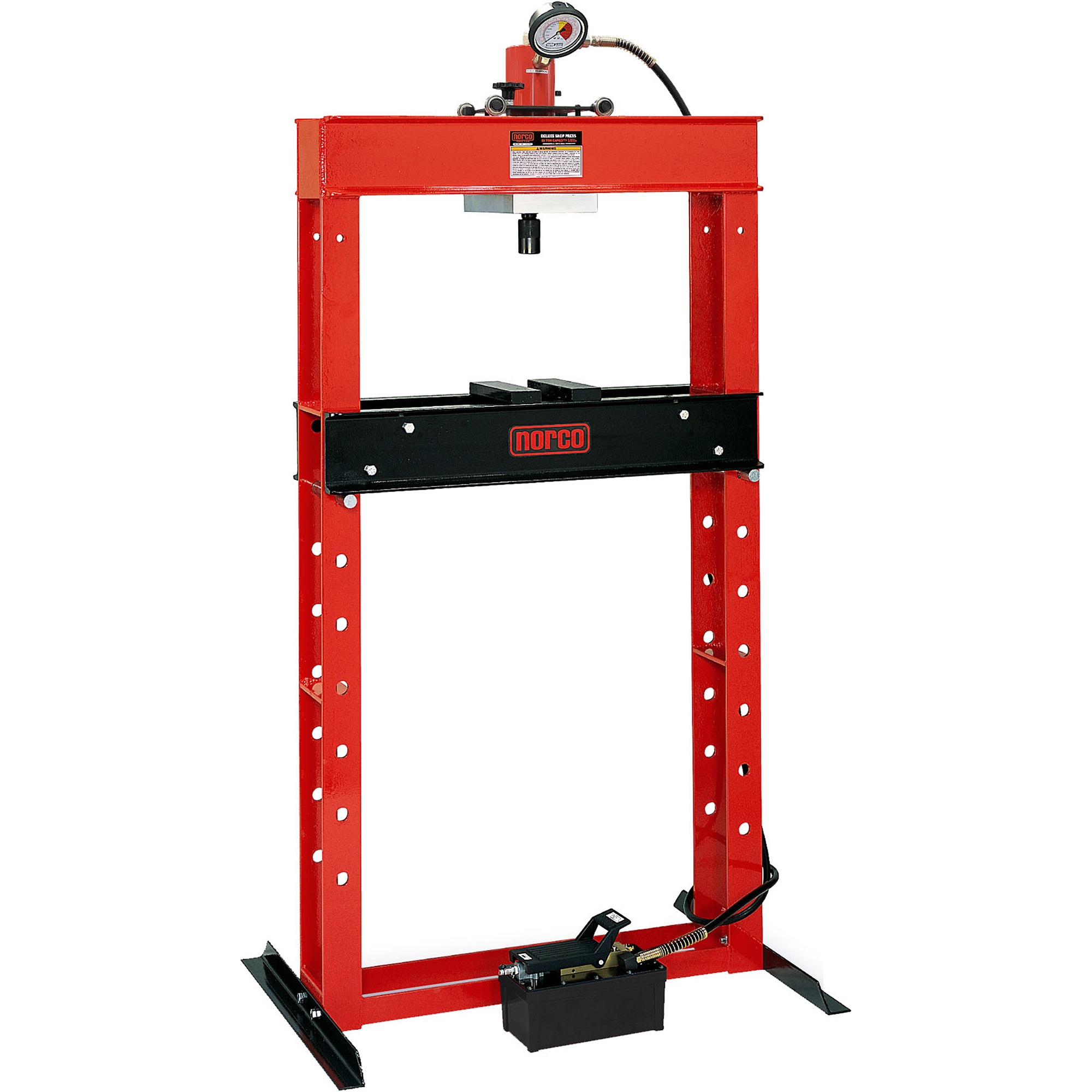 Presse pour atelier opérée par une pompe hydraulique à air, Capacité 25 tonnes