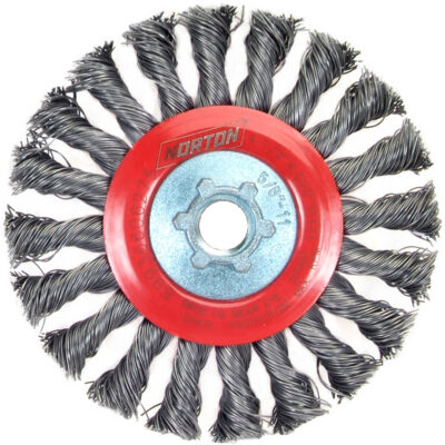 Bosses à fils noués standards, Dia. 4-1/2", Fils 0,02", Arbre 5/8"-11, Acier