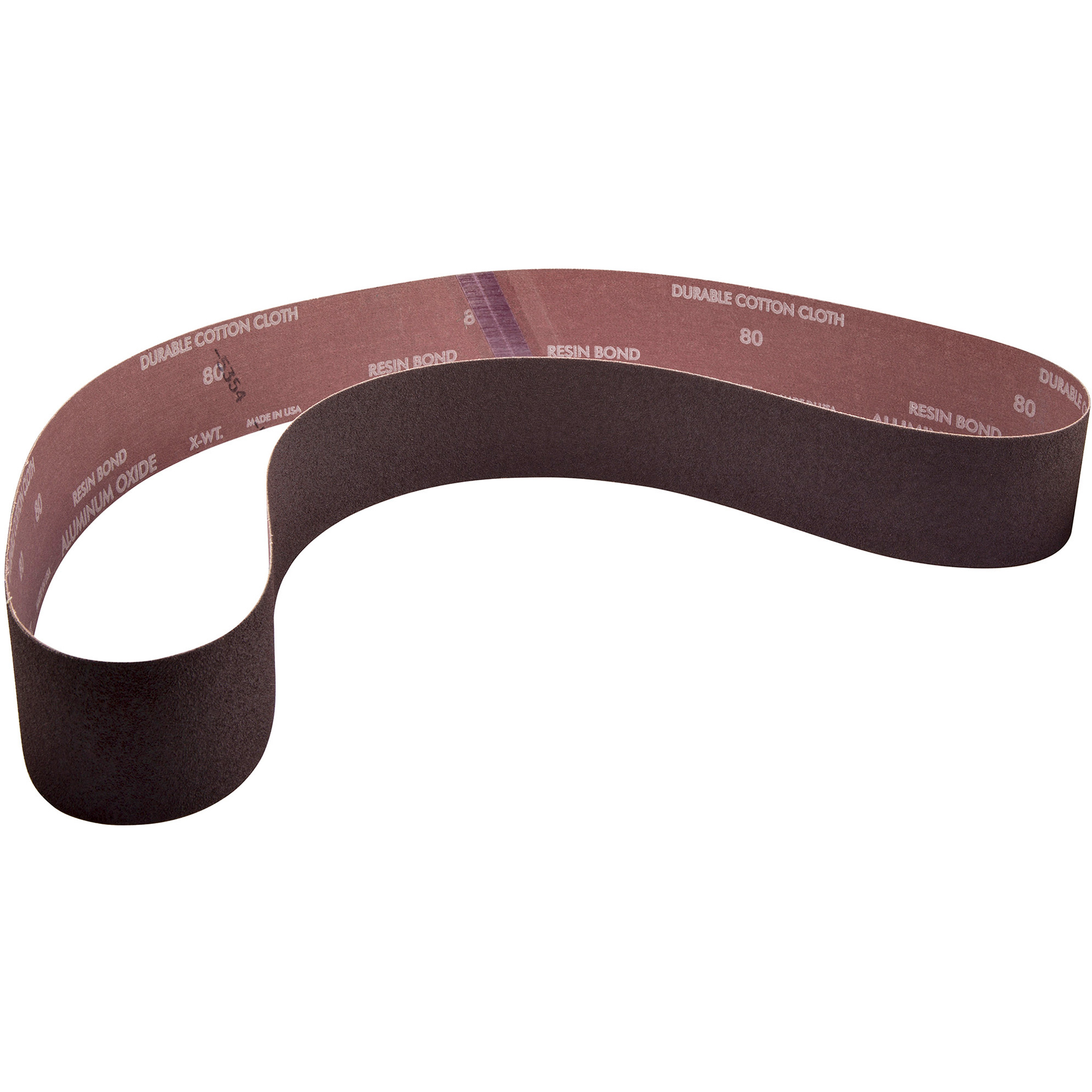 Courroie abrasive à dos étroit MetaliteMD, , Oxyde d'aluminium, Grain 100