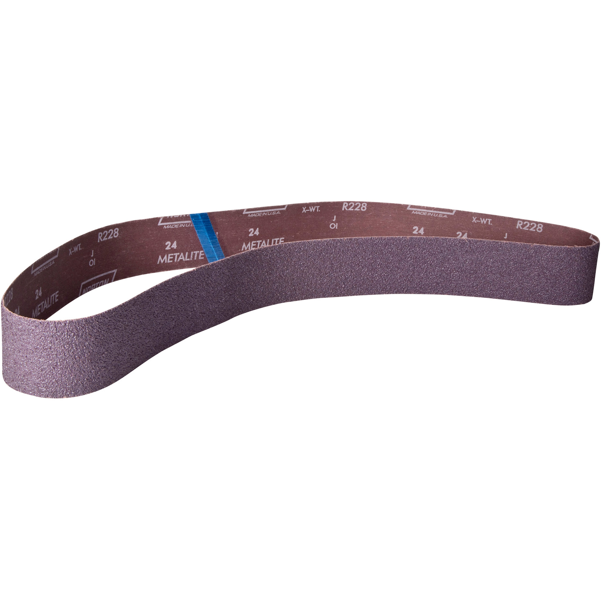 Courroie abrasive à dos étroit MetaliteMD, , Oxyde d'aluminium, Grain 100