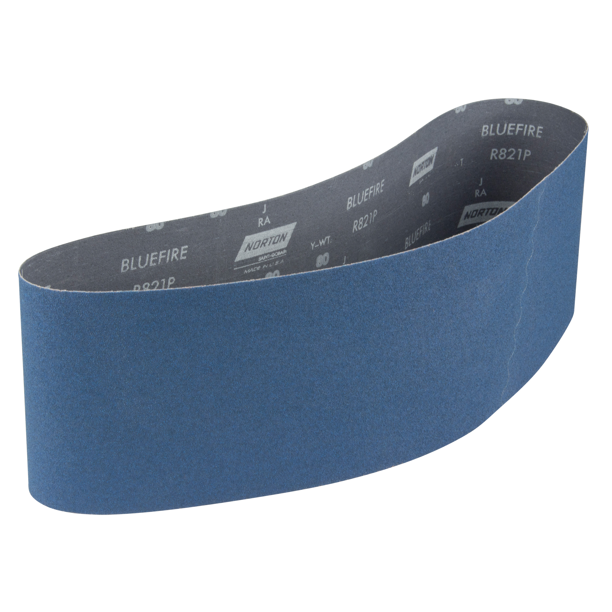 Courroie abrasive BlueFireMD, 6" la x 48" lo, Zirconium, Grain 80-Y