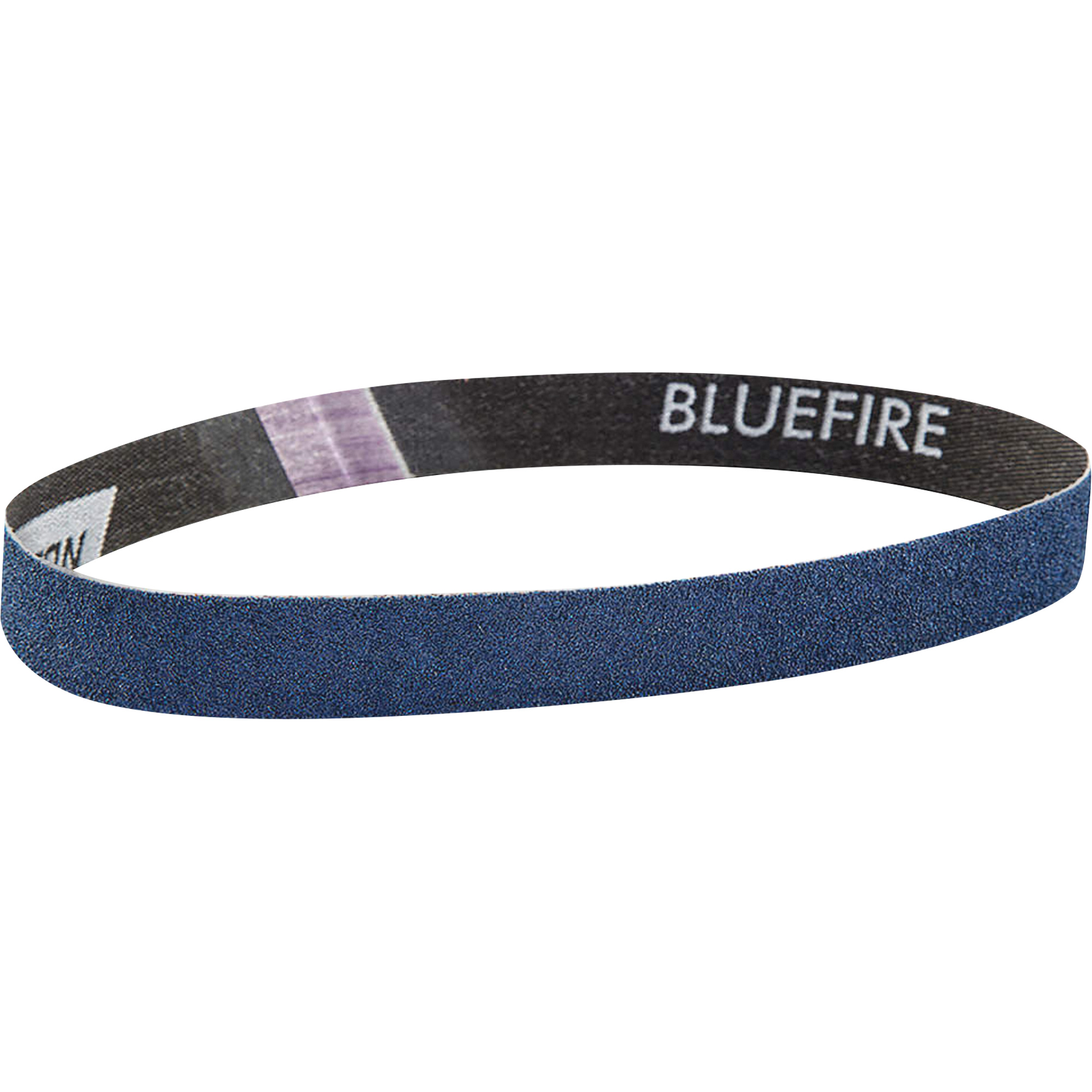 Courroie abrasive en tissu Bluefire, 3/4" la x 18" lo, Alumine de zirconium, Grain 120