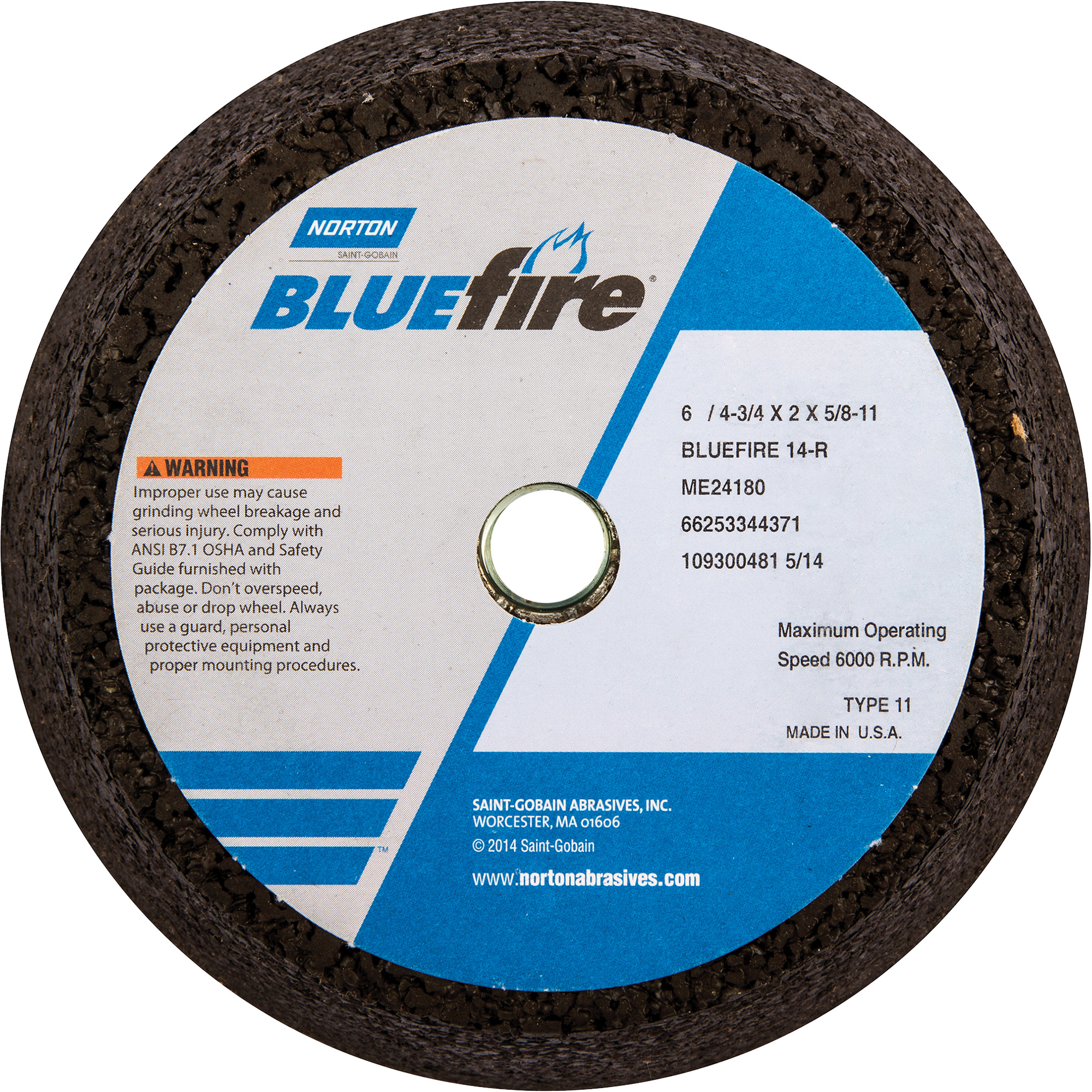 Disque à ébarbage portatif non renforcé BlueFireMD
