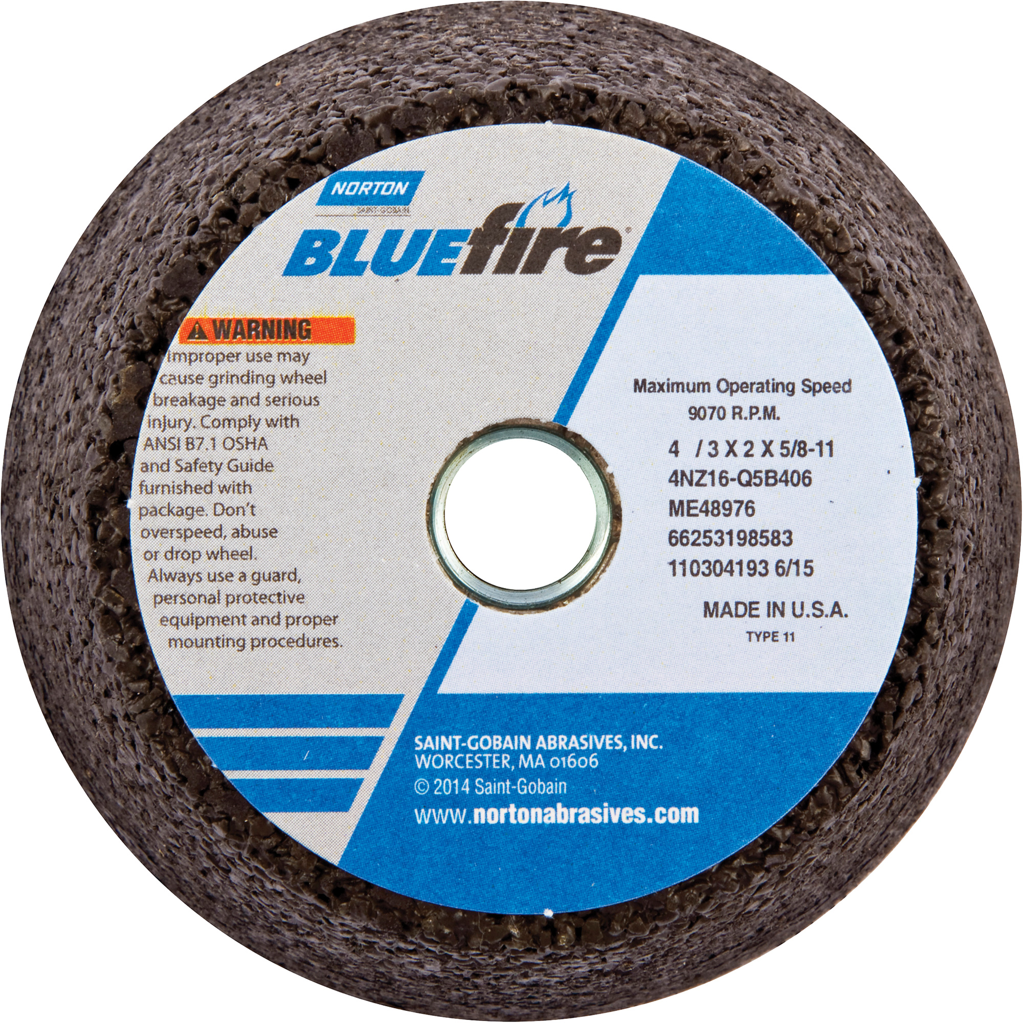 Disque à ébarbage portatif non renforcé BlueFireMD