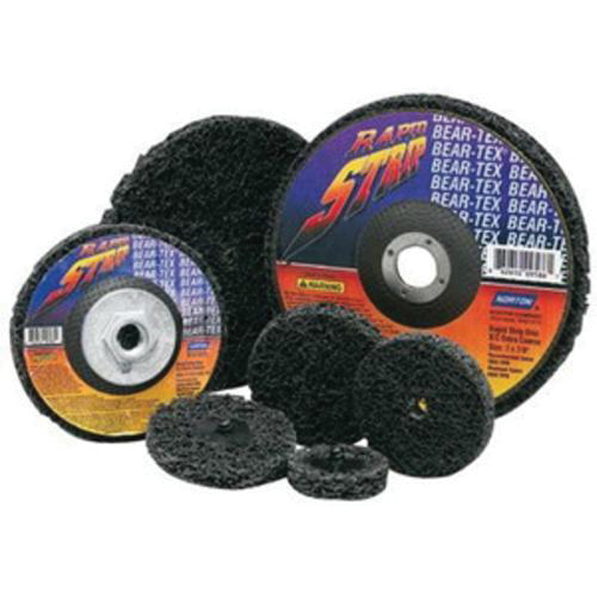Disque à moyeu déporté non tissé pour décapage rapide Bear-TexMD, 4-1/2" dia., Grain Extra grossier, Carbure de silicium