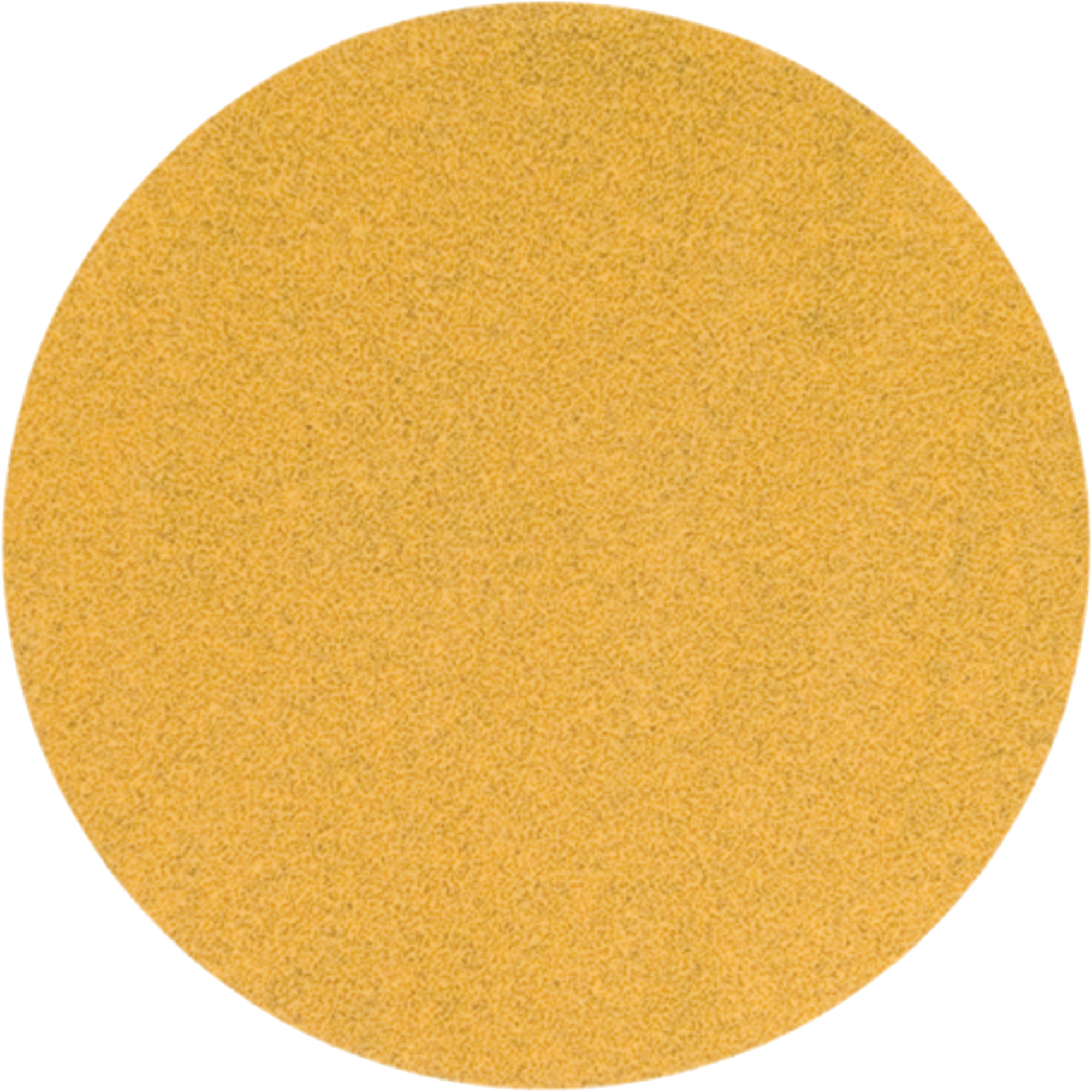 Disque de ponçage jaune à boucles & crochets, 5" dia., Grain P220, Oxyde d'aluminium