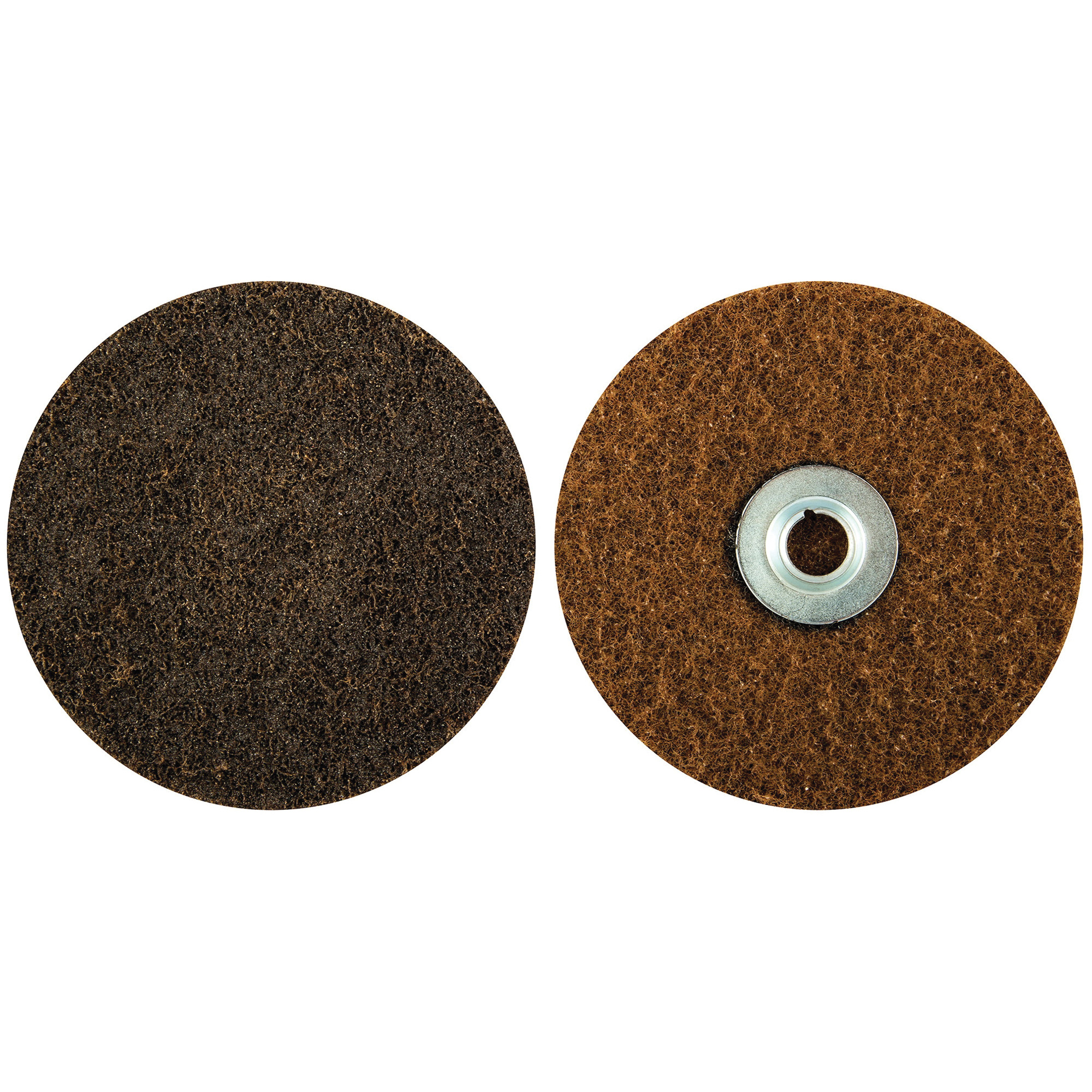 Disque de préparation de surface verrouillable à remplacement rapide, 5" dia., Grain Corsé, Oxyde d'aluminium