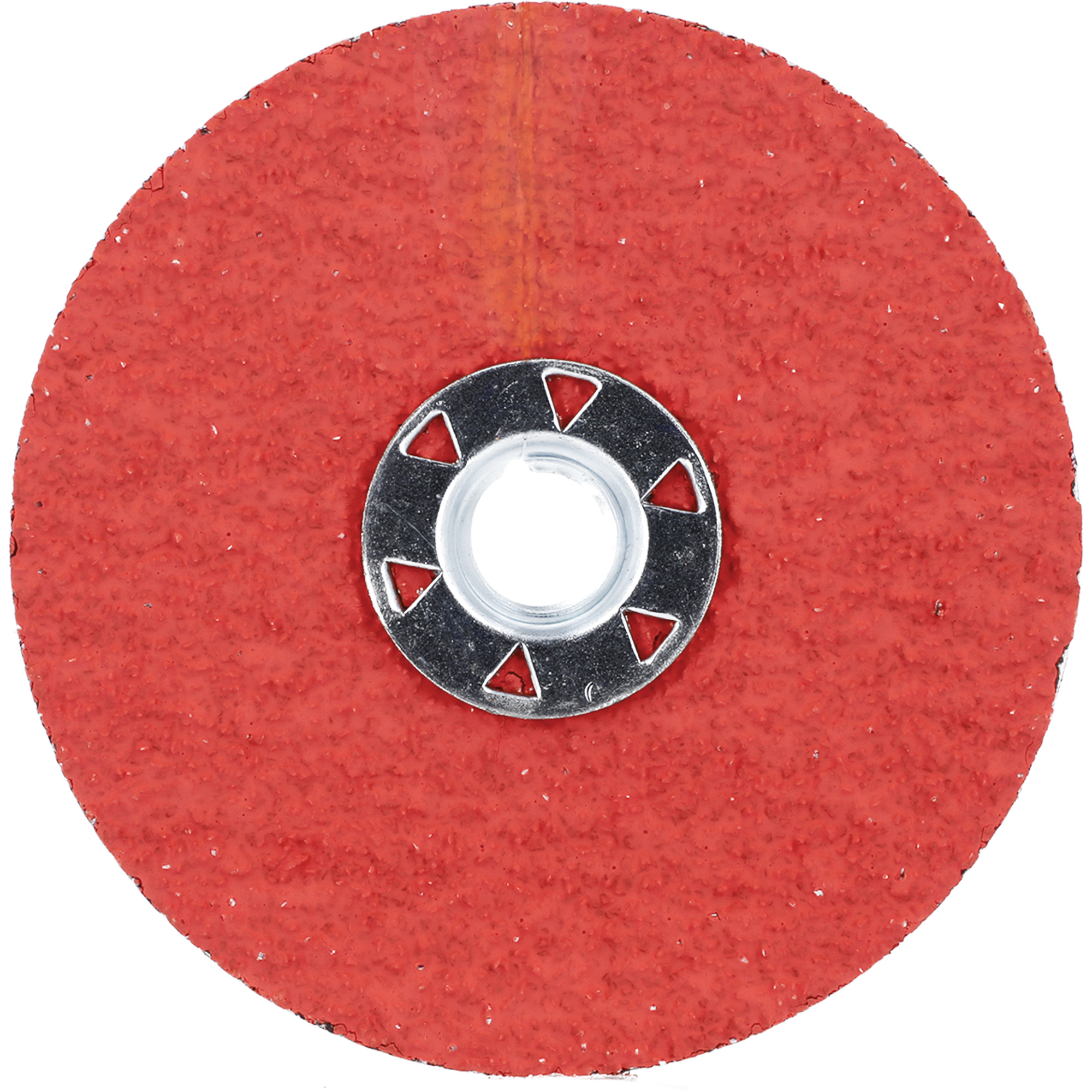 Disque de verrouillage en fibres avec fixation Speed-Change, 4-1/2" dia., Grain 24, Céramique d'alumine