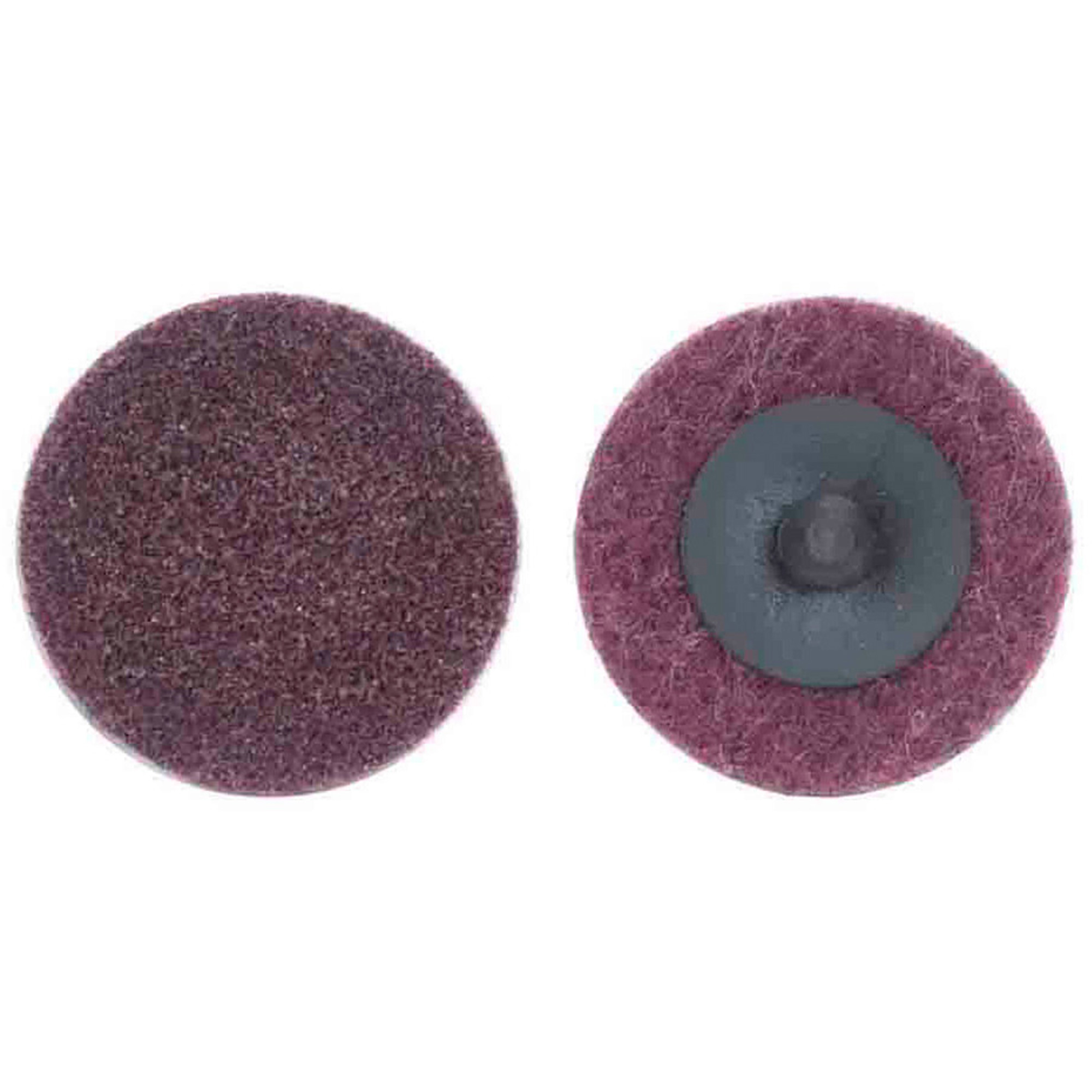 Disque non tissé à changement rapide, 2" dia., Grain Moyen, Oxyde d'aluminium