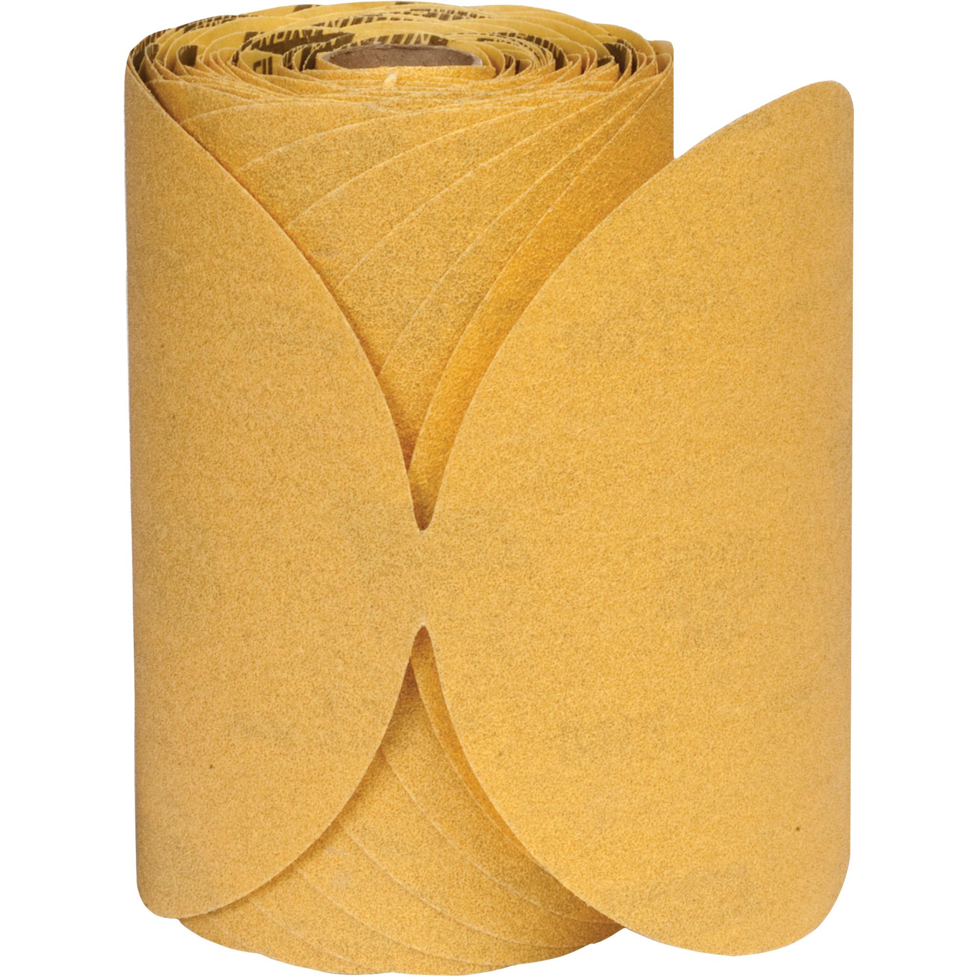 Disques en papier PSA en rouleau A296 Gold ReserveMC, 5" dia., Grain P150, Oxyde d'aluminium