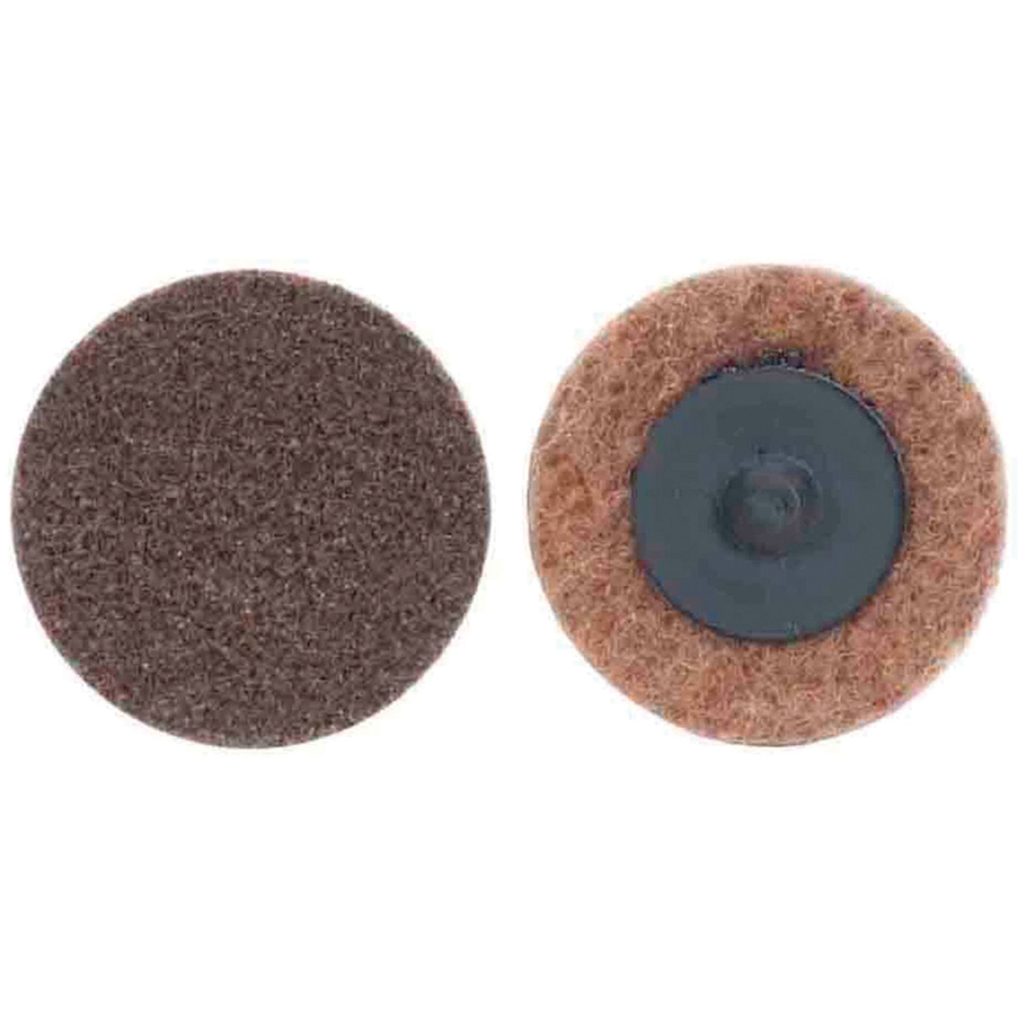 Disques non tissés à changement rapide, 2" dia., Grain Extra grossier, Oxyde d'aluminium