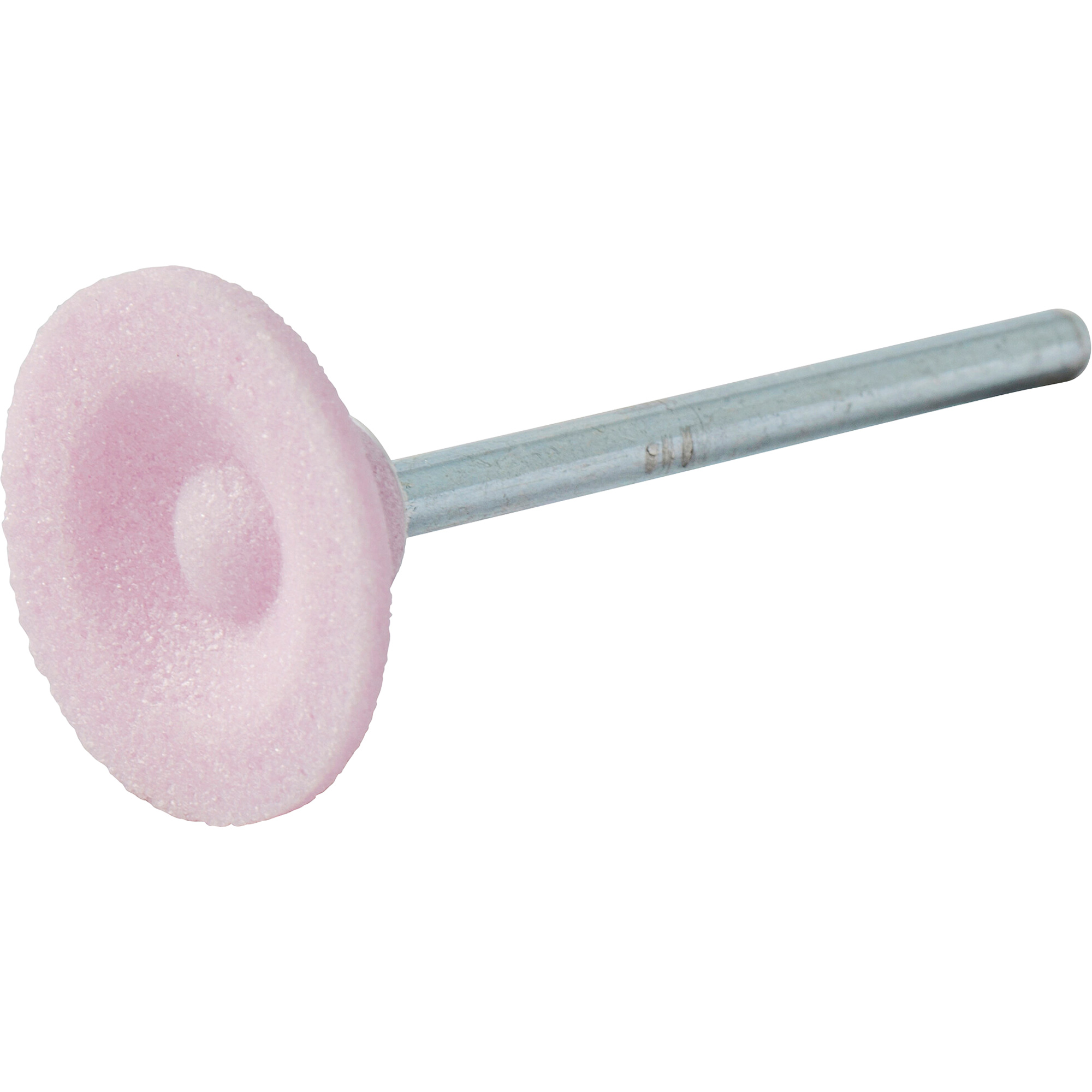 Meule montée vitrifiée, B81, Oxyde d'aluminium, 3/4" dia., 3/16" lo, 80 Grain