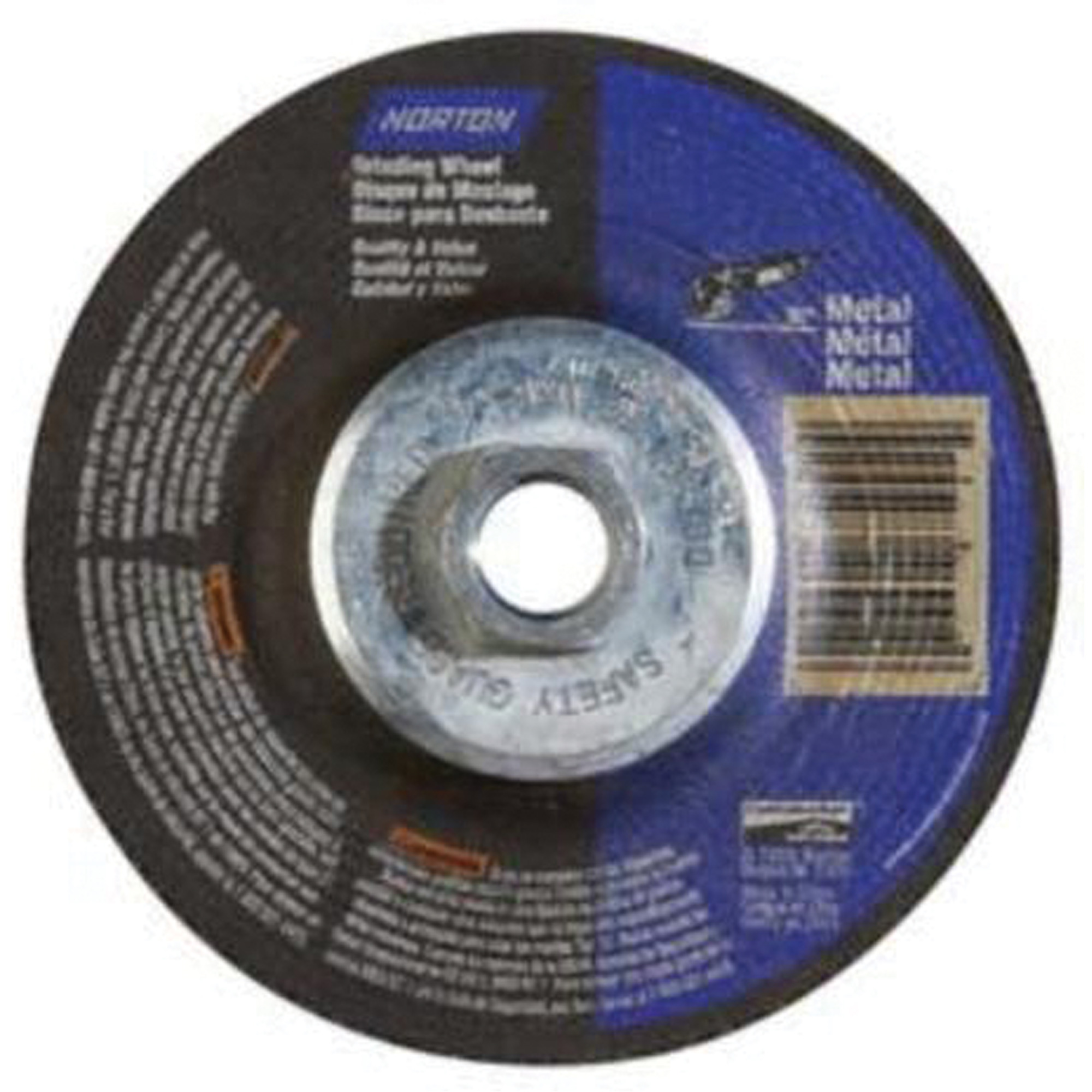 Meules pour le métal, 4-1/2" x 1/4", Arbre 5/8"-11, Oxyde d'aluminium, Type 27