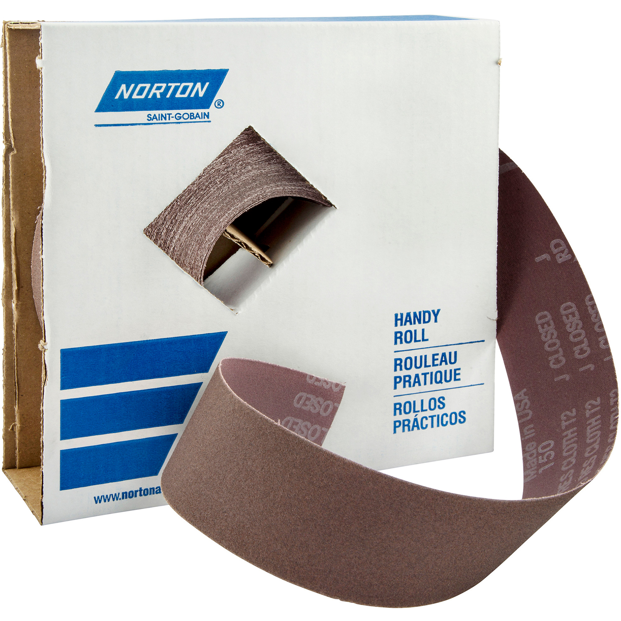 Rouleau de toile abrasive MetaliteMD, Oxyde d'aluminium, 2" la x 150' lo, Grain P600-J
