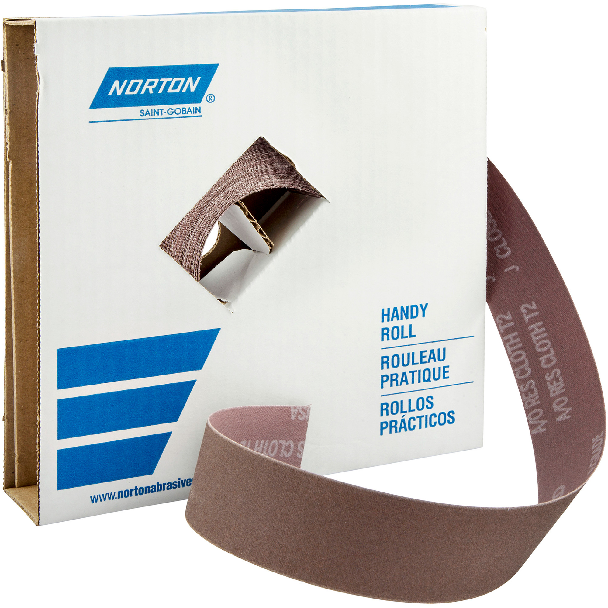 Rouleau de toile abrasive, Oxyde d'aluminium, 1-1/2" la x 150' lo, Grain 600