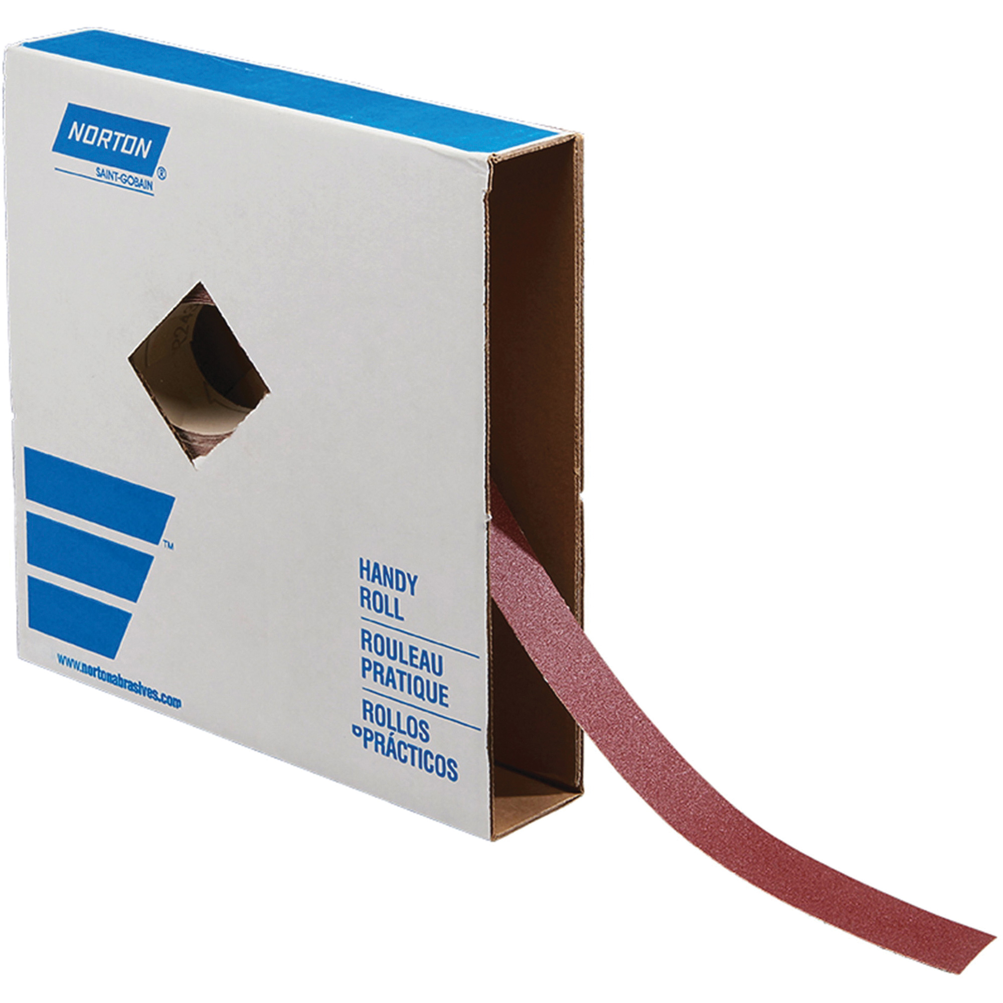Rouleau de toile abrasive pour métal, Oxyde d'aluminium, 1-1/2" la x 150' lo, Grain 120
