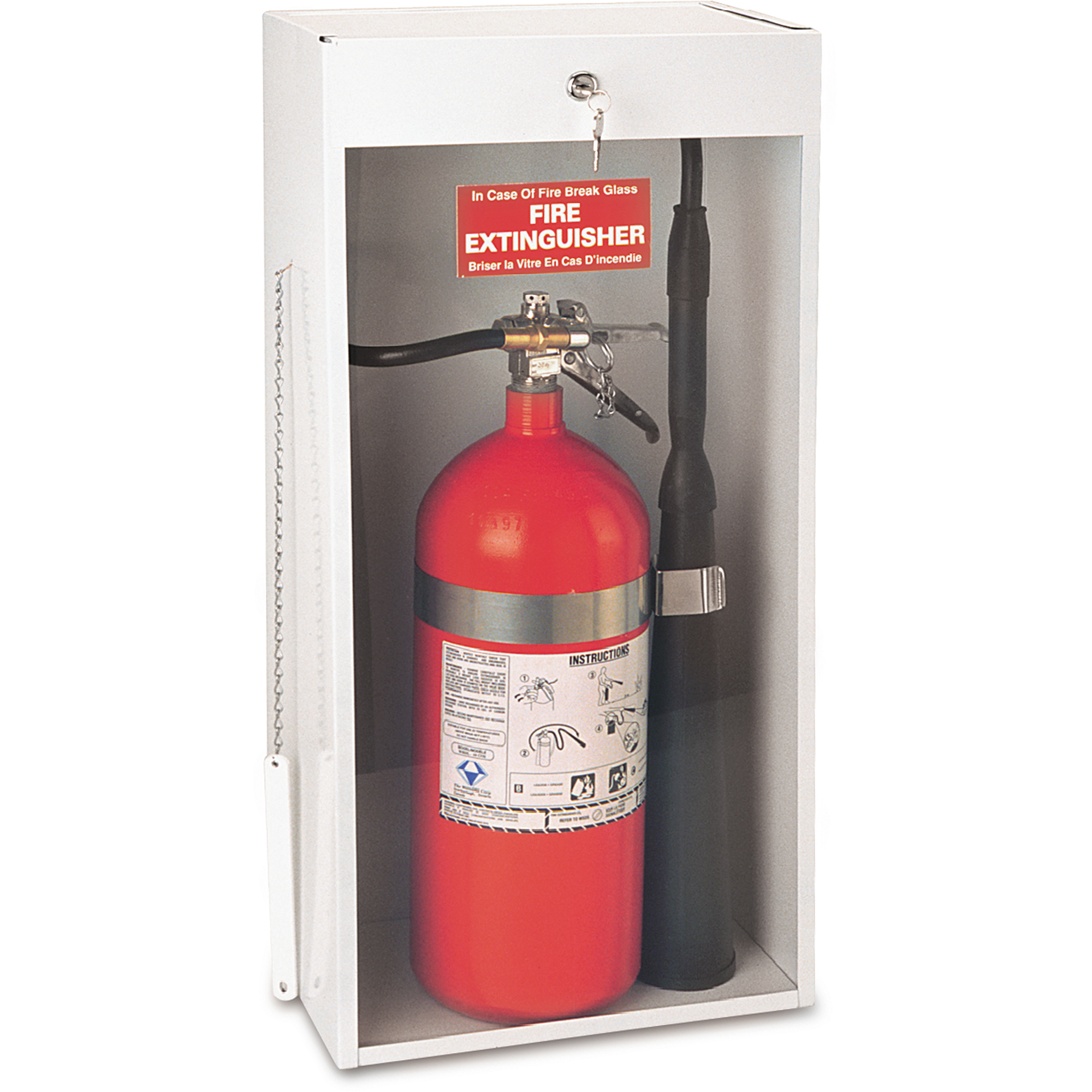 Armoires pour extincteurs montées sur surface, 10,5625" la x 24,3125" h x 6,5625" p