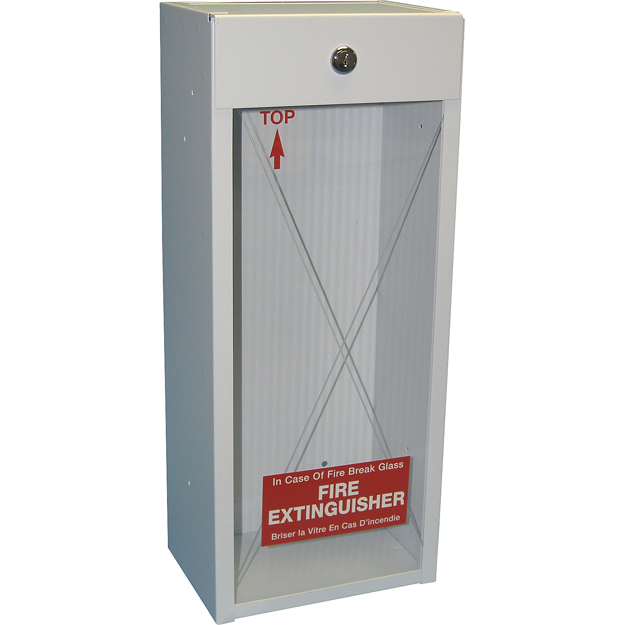Armoires pour extincteurs montées sur surface, 8,5" la x 20,5" h x 6" p