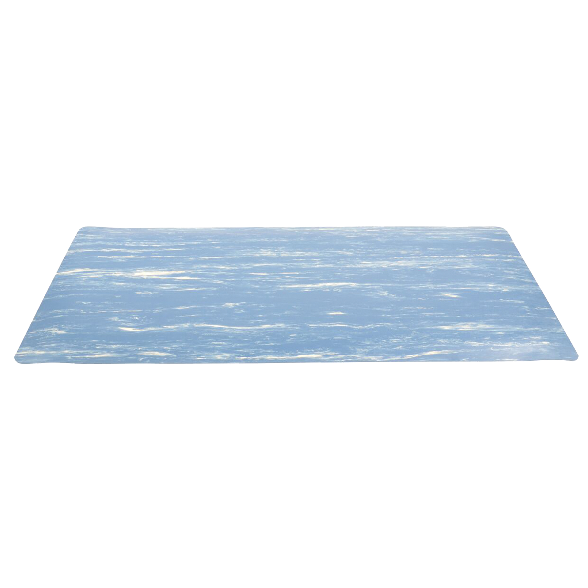 Tapis à surface marbré Sof-TyleMC Grande No 970, Lisse, 2' x 3' x 1", Bleu, Caoutchouc