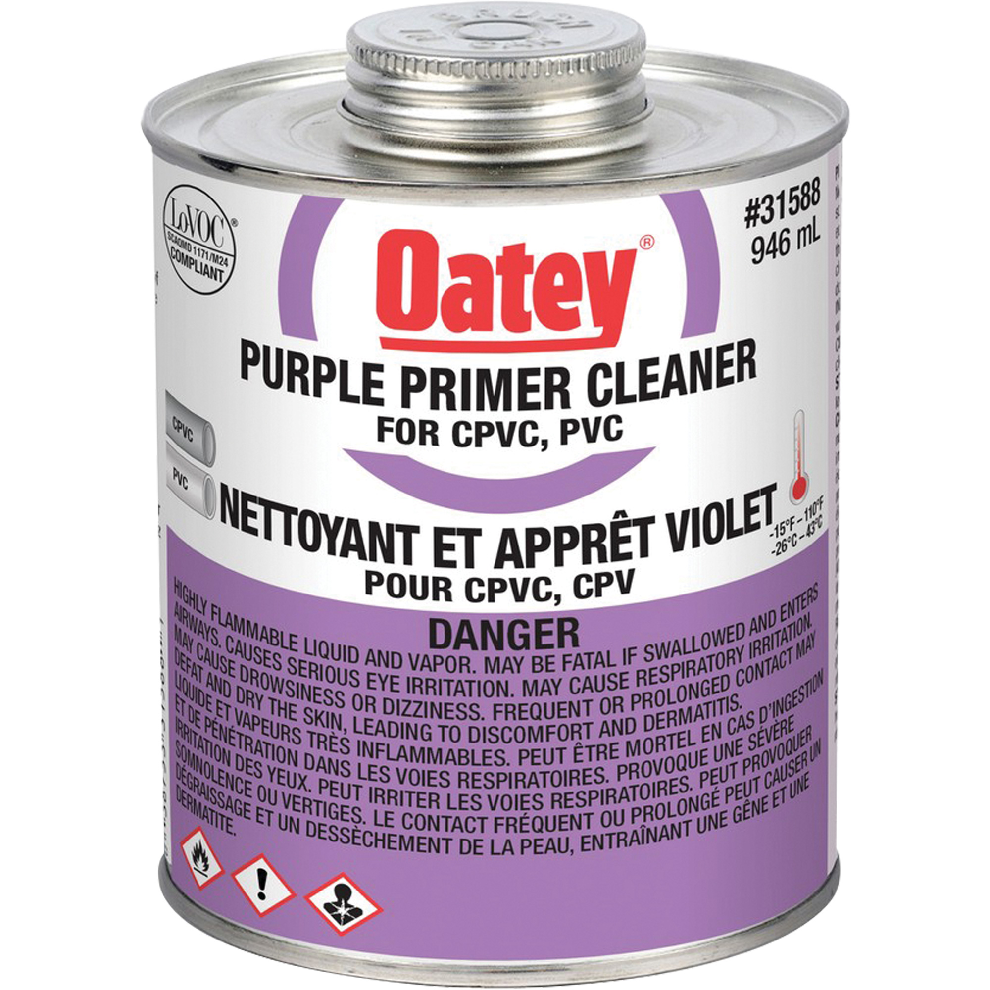 Apprêt/nettoyant violet, 946 ml, Canette à dessus brosse
