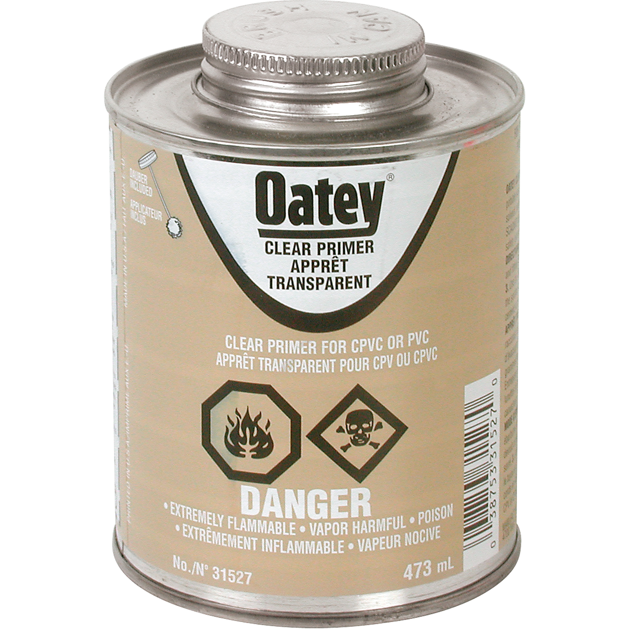 Apprêt transparent, 473 ml, Canette à dessus brosse