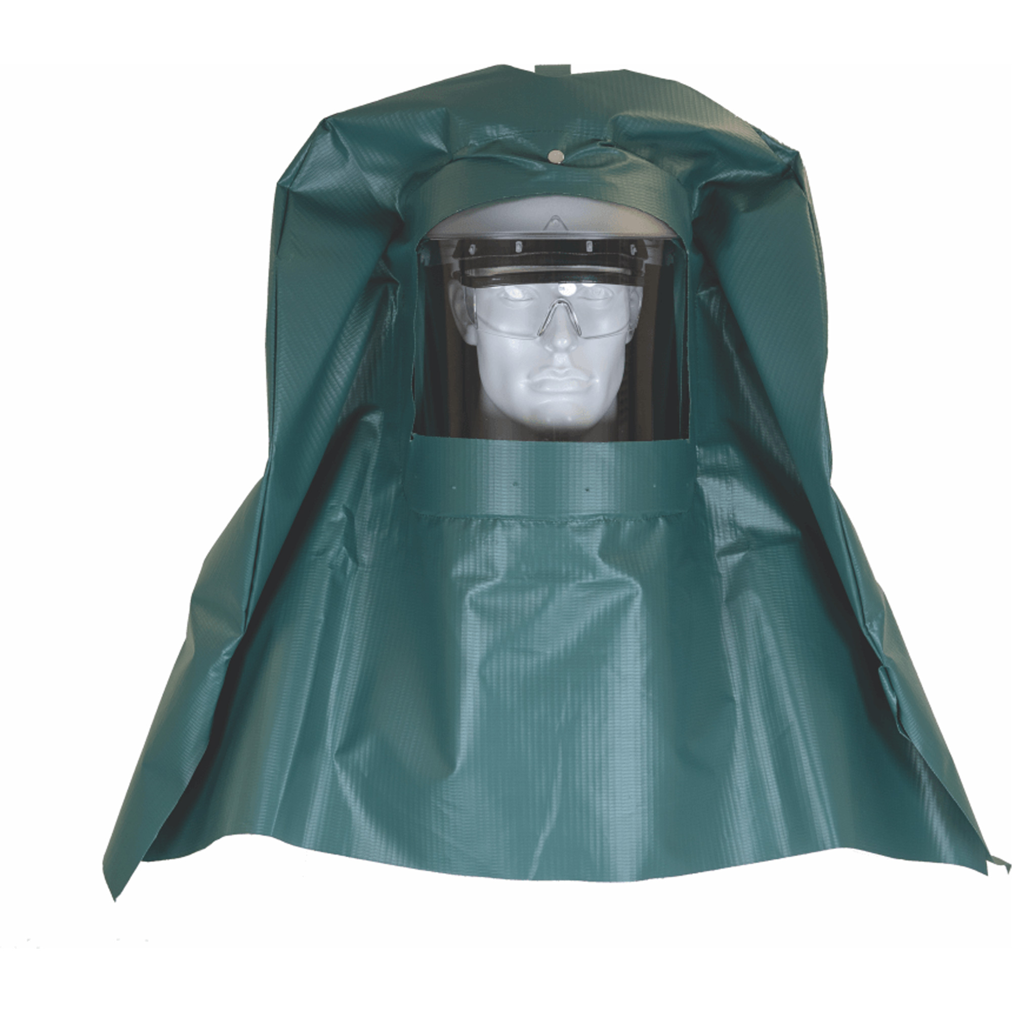 Cagoule anti-éclaboussures chimiques et casquette rigide avec visière résistante aux produits chimiques