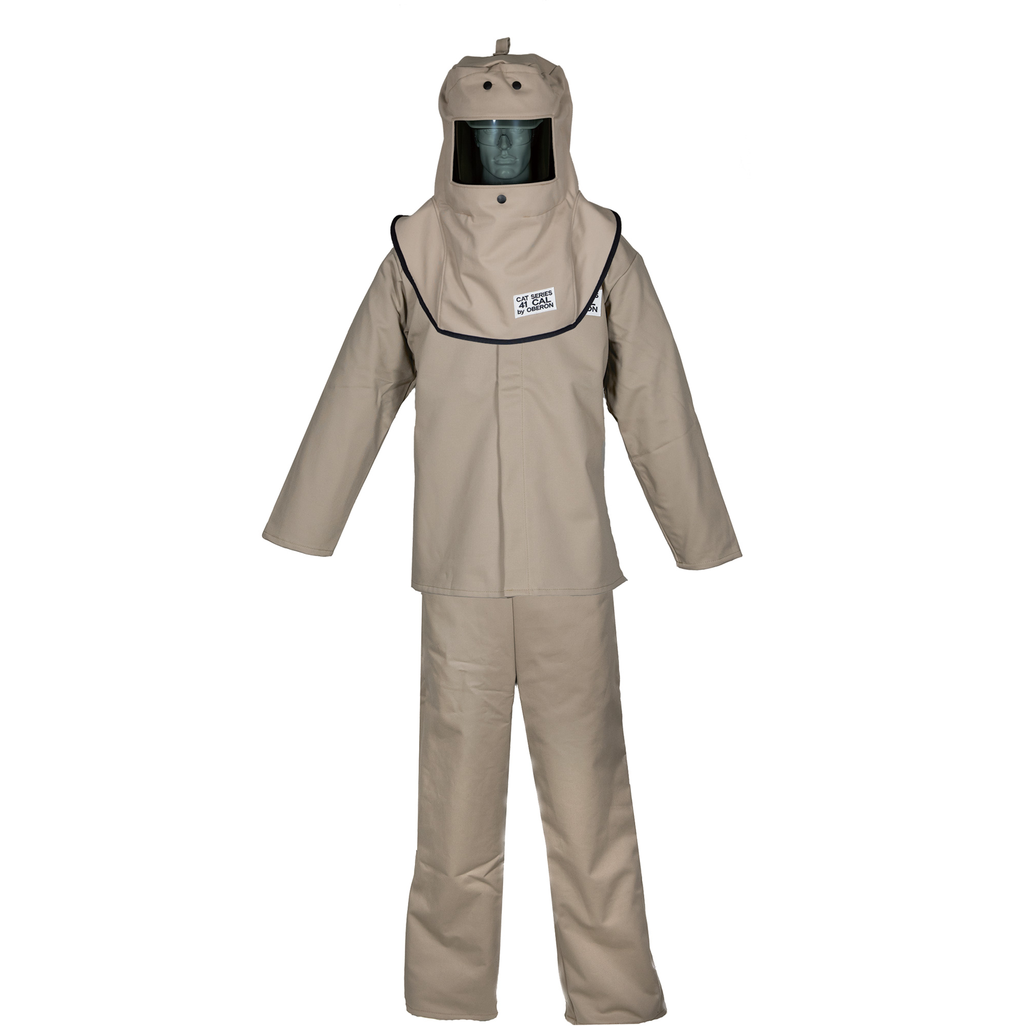 Ensemble de cagoule, manteau et salopette contre l'arc électrique CATMC XL, 40 cal/cm²