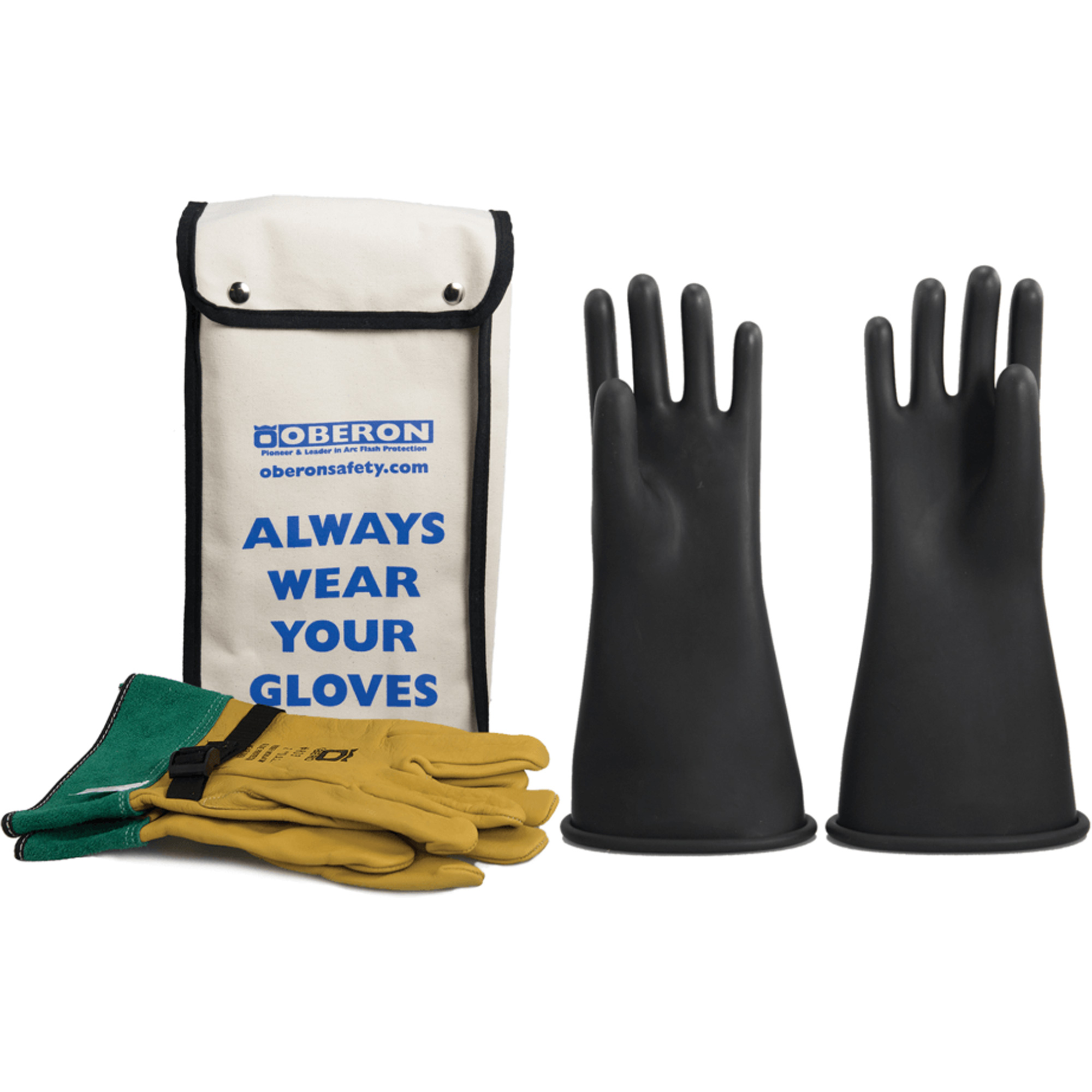 Ensemble de gants en caoutchouc pour l'électricité de classe 2, 9, 14" lo, 37 cal/cm², NFPA 70E