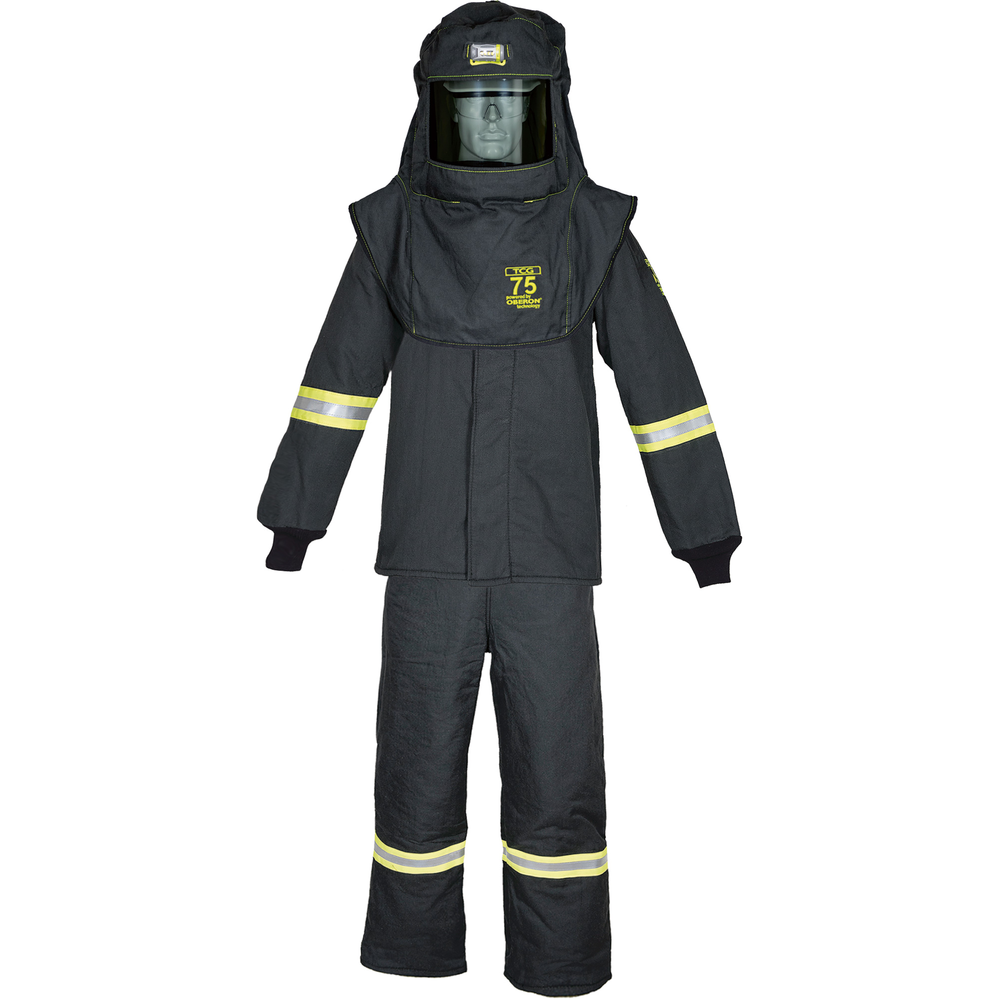 Ensemble de manteau contre l'arc électrique TCGMC 2t-grand, 75 cal/cm²