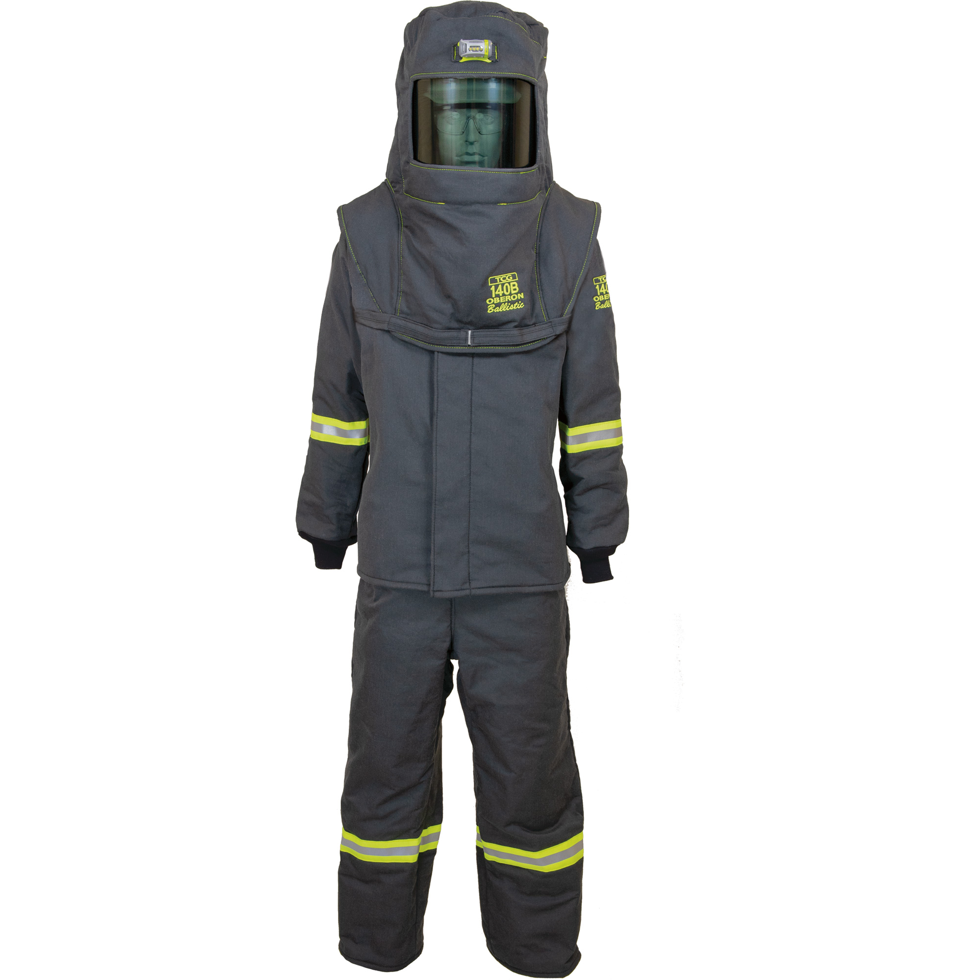 Ensemble de manteau contre l'arc électrique TCGMC grand, 140 cal/cm²