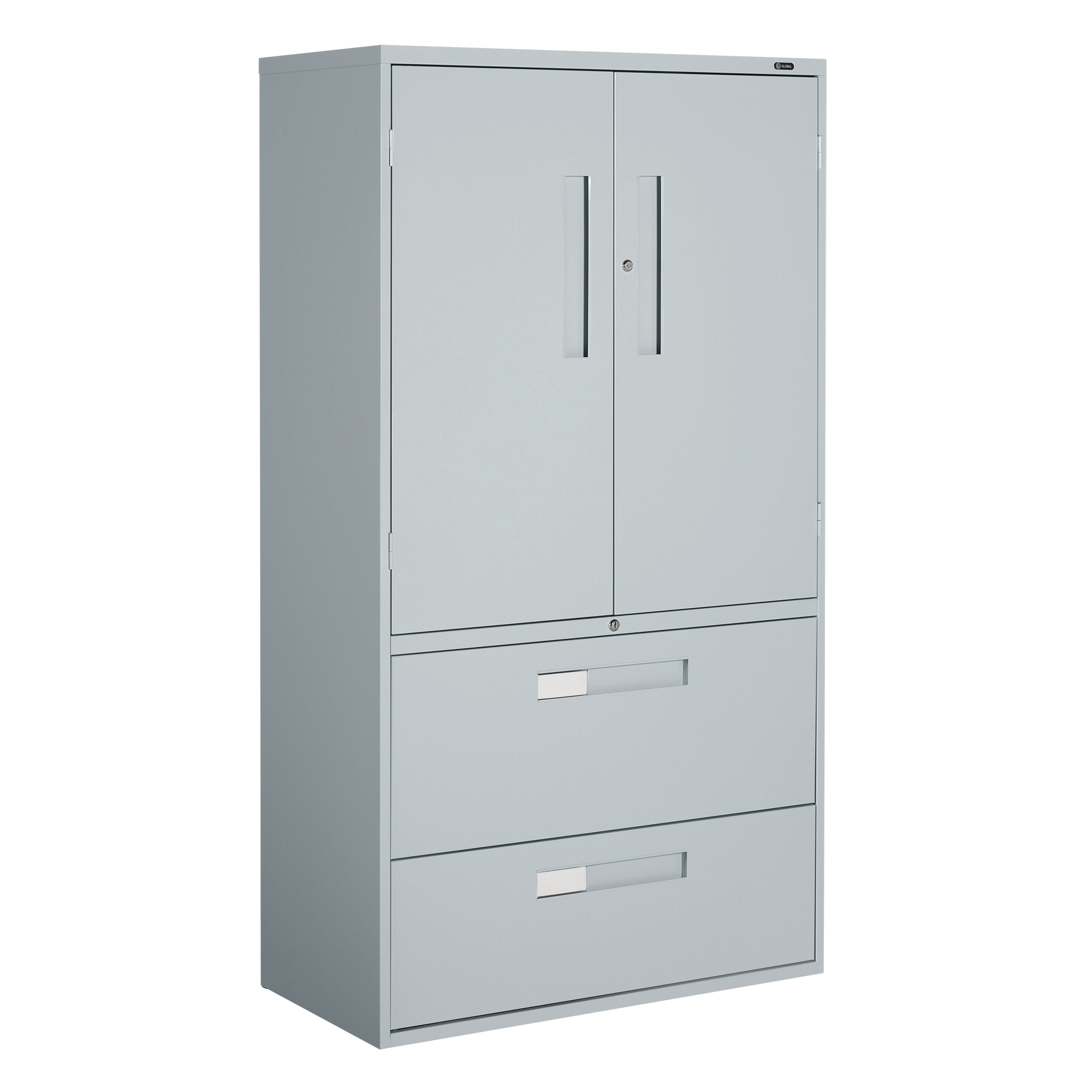 Armoire Multi-Stor, Acier, 3 Tablettes, 65-1/4" h x 36" la x 18" P, Gris