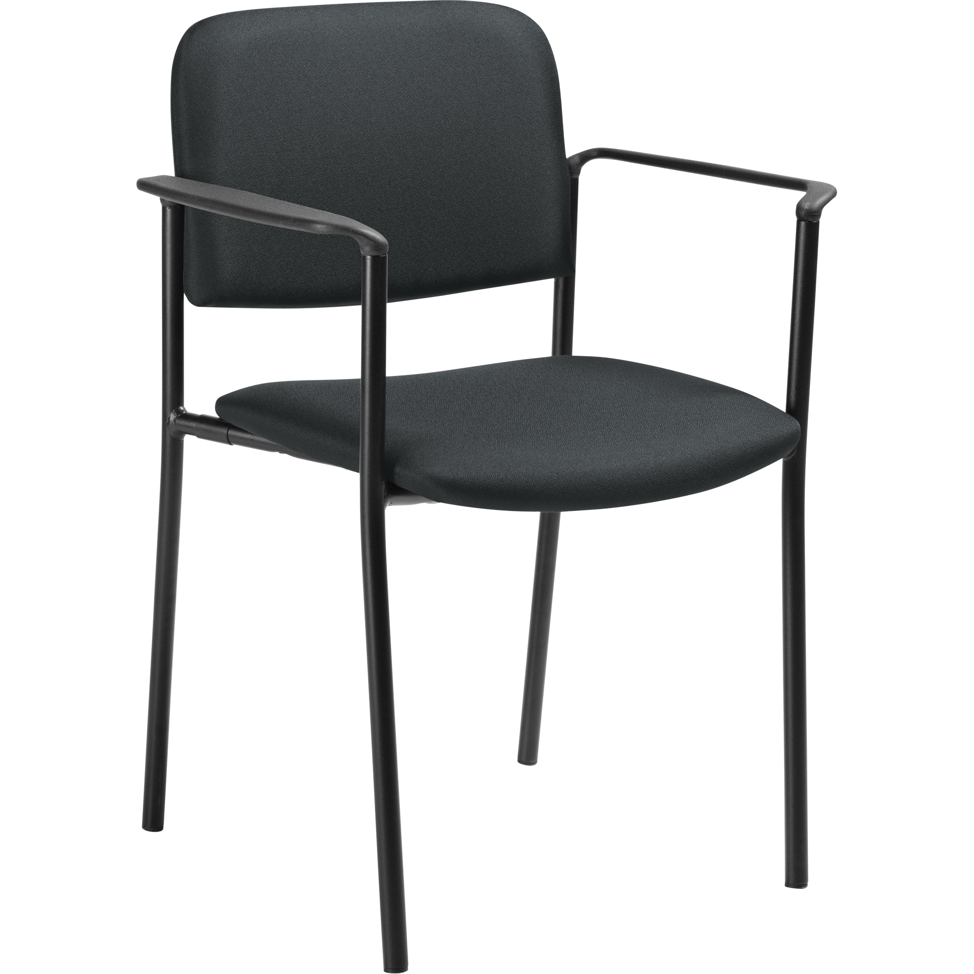 Chaises empilables, Tissu, Hauteur 32", Capacité 300 lb, Charbon