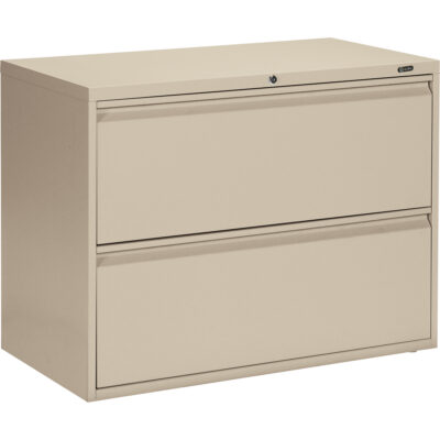 Classeur latéral, Acier, 2 tiroirs, 36" la x 19-1/4" p x 27-31/100" h, Beige