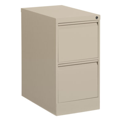 Classeur vertical, Acier, 2 tiroirs, 15-1/7" la x 25" p x 29" h, Beige