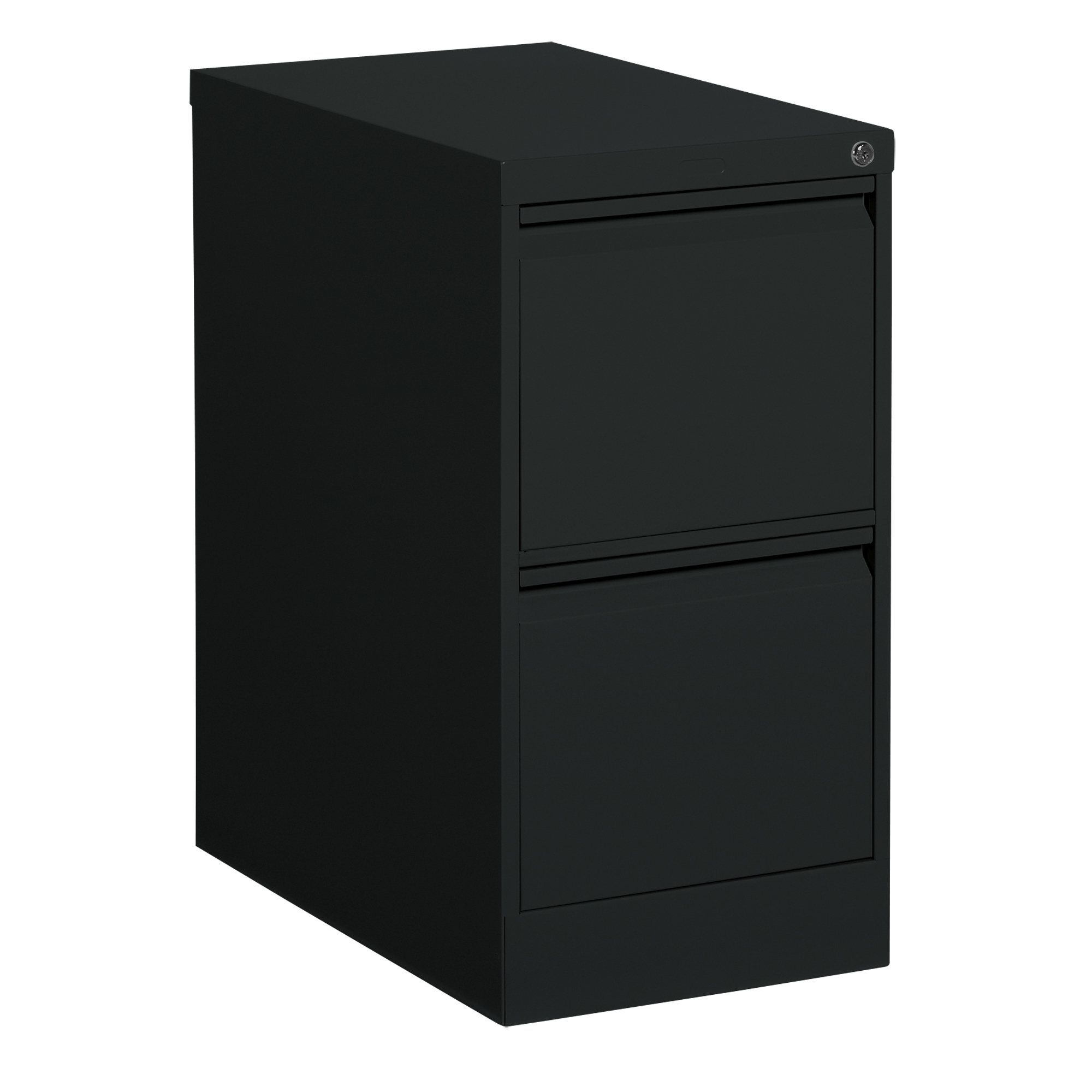 Classeur vertical, Acier, 2 tiroirs, 15-1/7" la x 25" p x 29" h, Noir