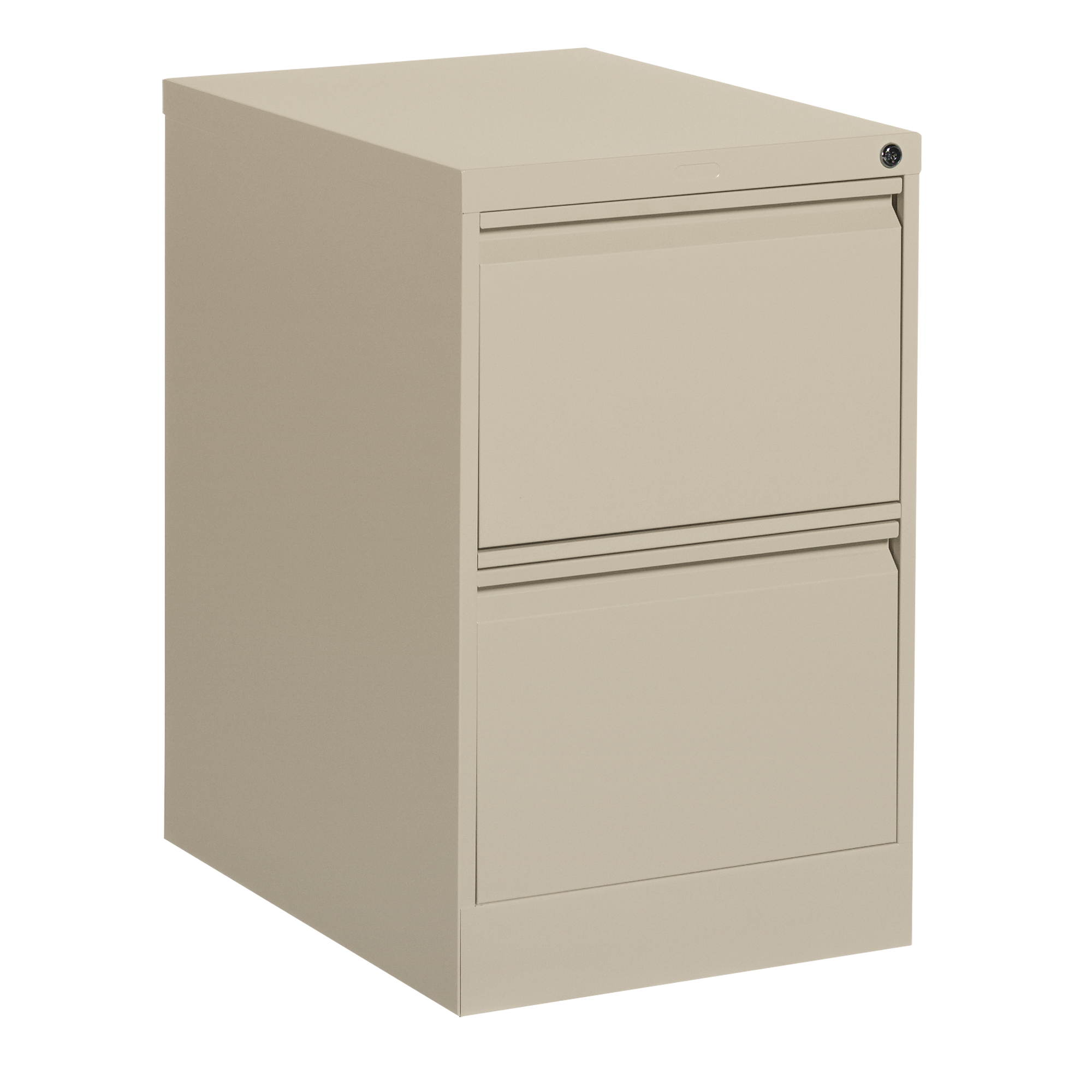Classeur vertical, Acier, 2 tiroirs, 18-1/7" la x 25" p x 29" h, Beige