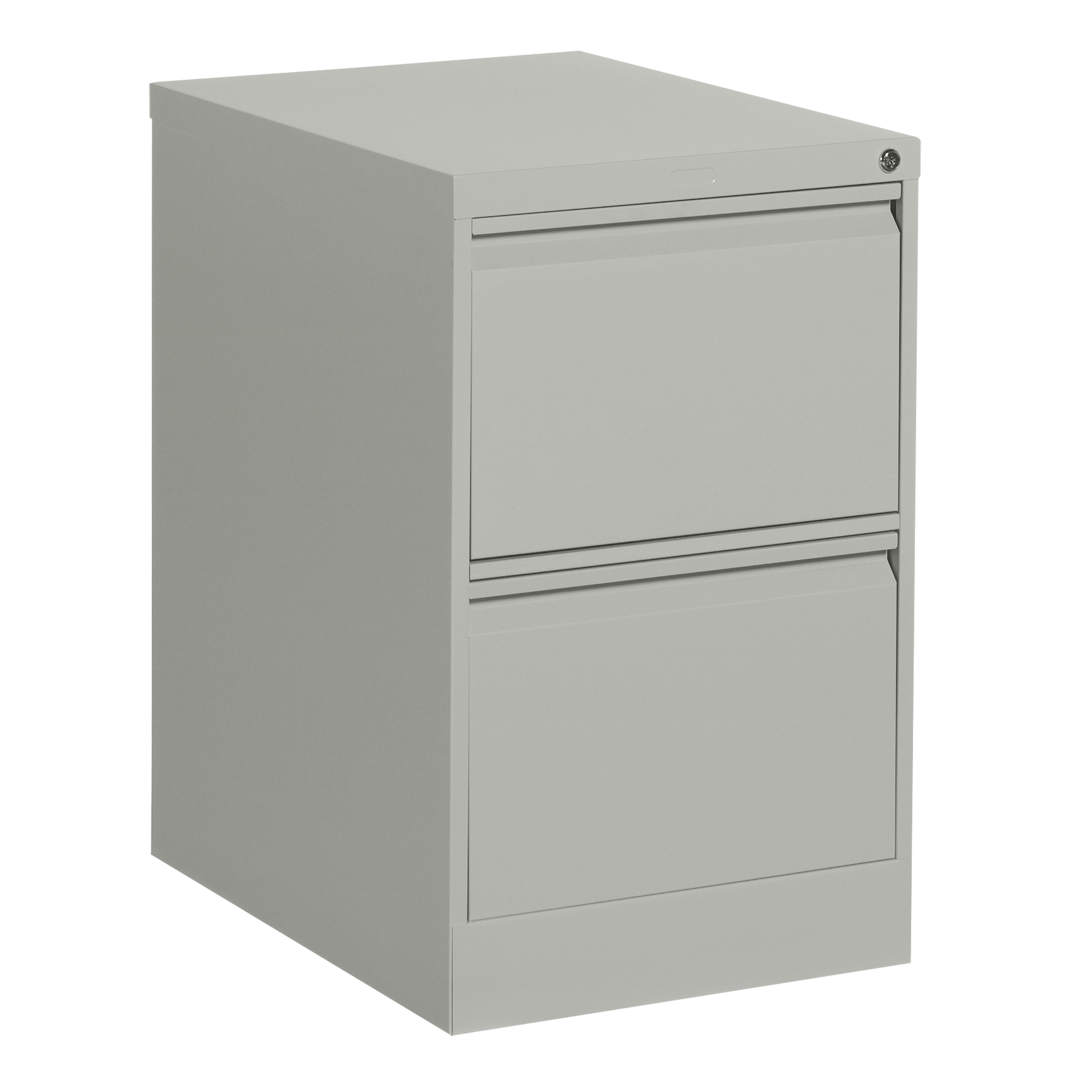 Classeur vertical, Acier, 2 tiroirs, 18-1/7" la x 25" p x 29" h, Gris
