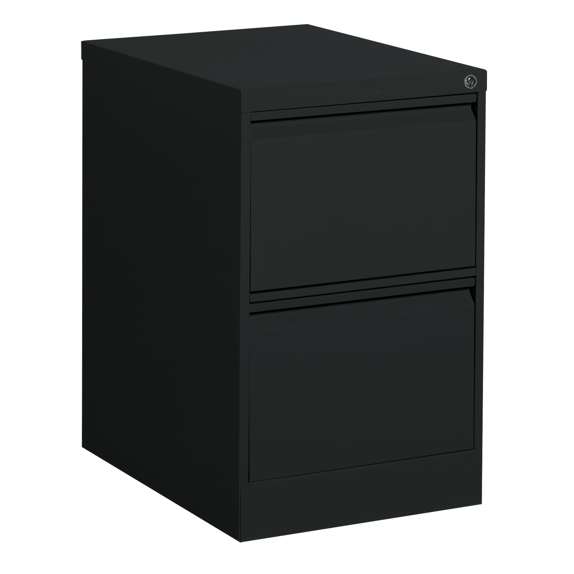 Classeur vertical, Acier, 2 tiroirs, 18-1/7" la x 25" p x 29" h, Noir