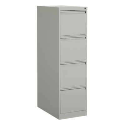 Classeur vertical, Acier, 4 tiroirs, 15-1/7" la x 25" p x 52" h, Gris