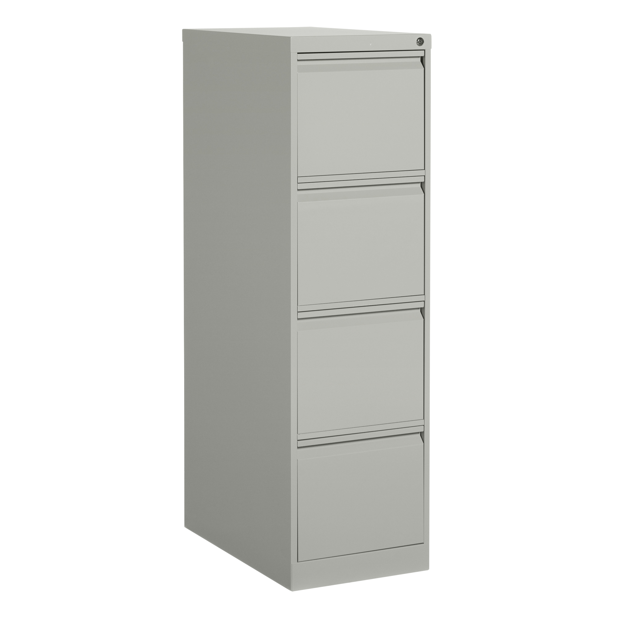 Classeur vertical, Acier, 4 tiroirs, 15-1/7" la x 25" p x 52" h, Gris